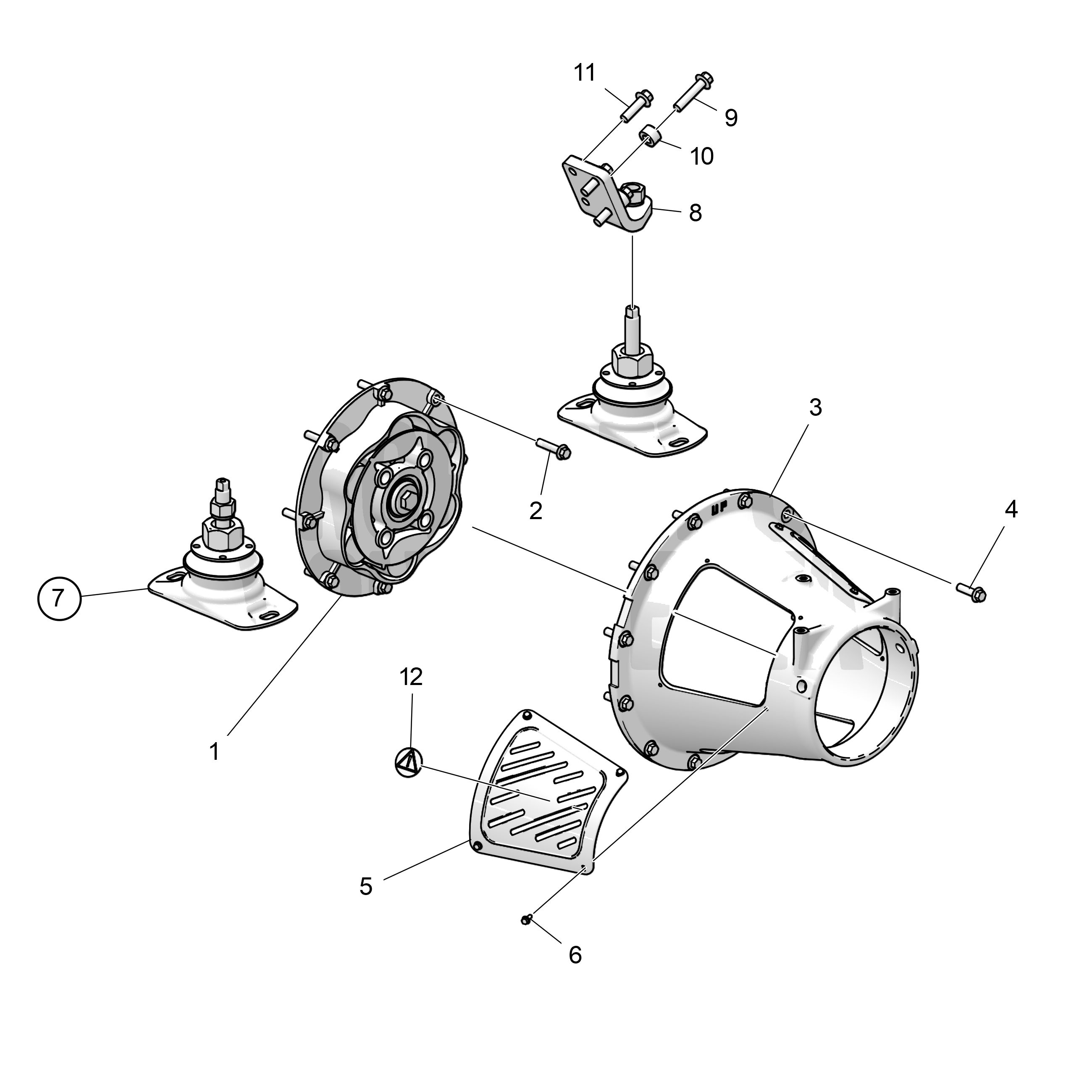 Kit de connexion pour arbre inermédiaire, protection