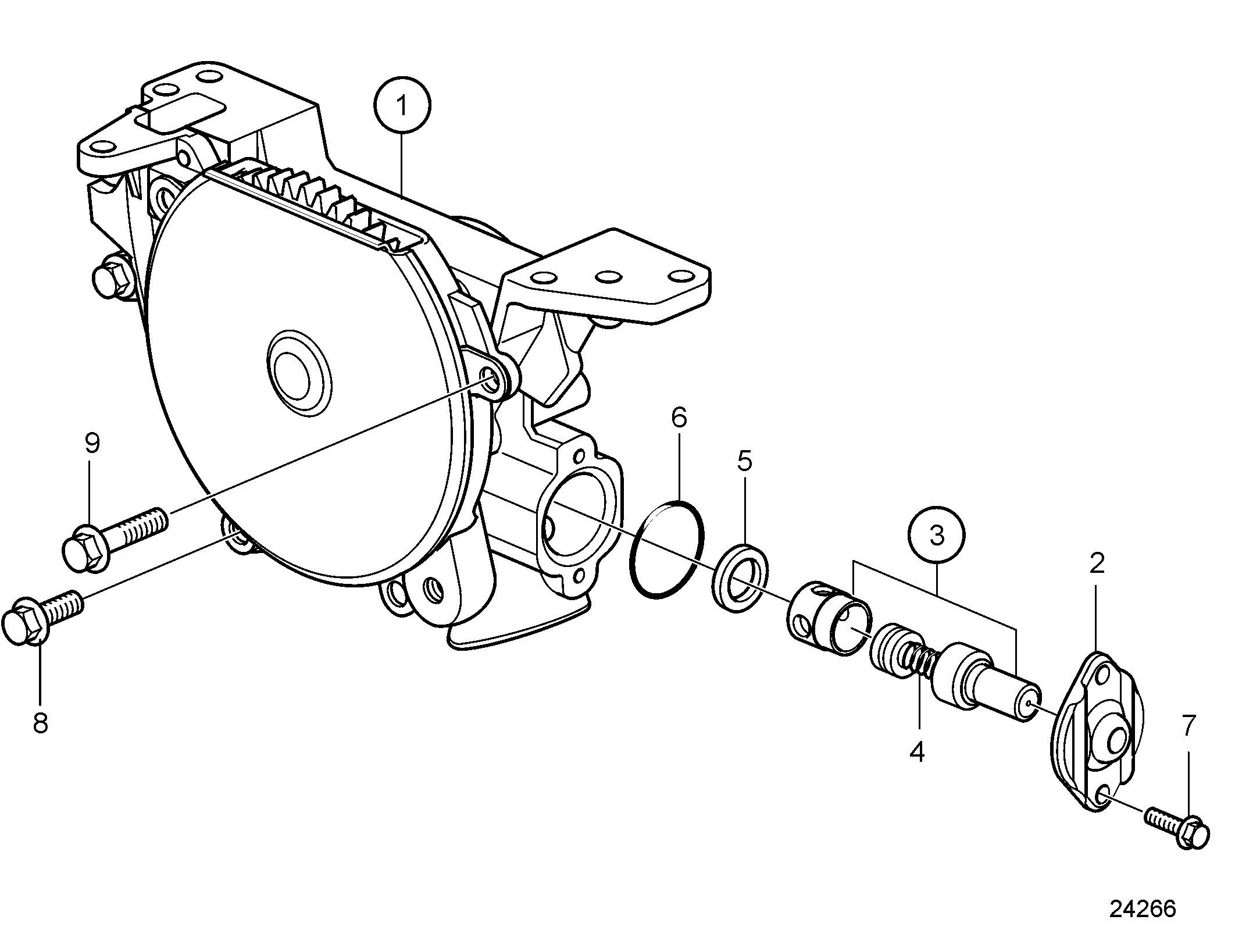 Pompe à huile, composants