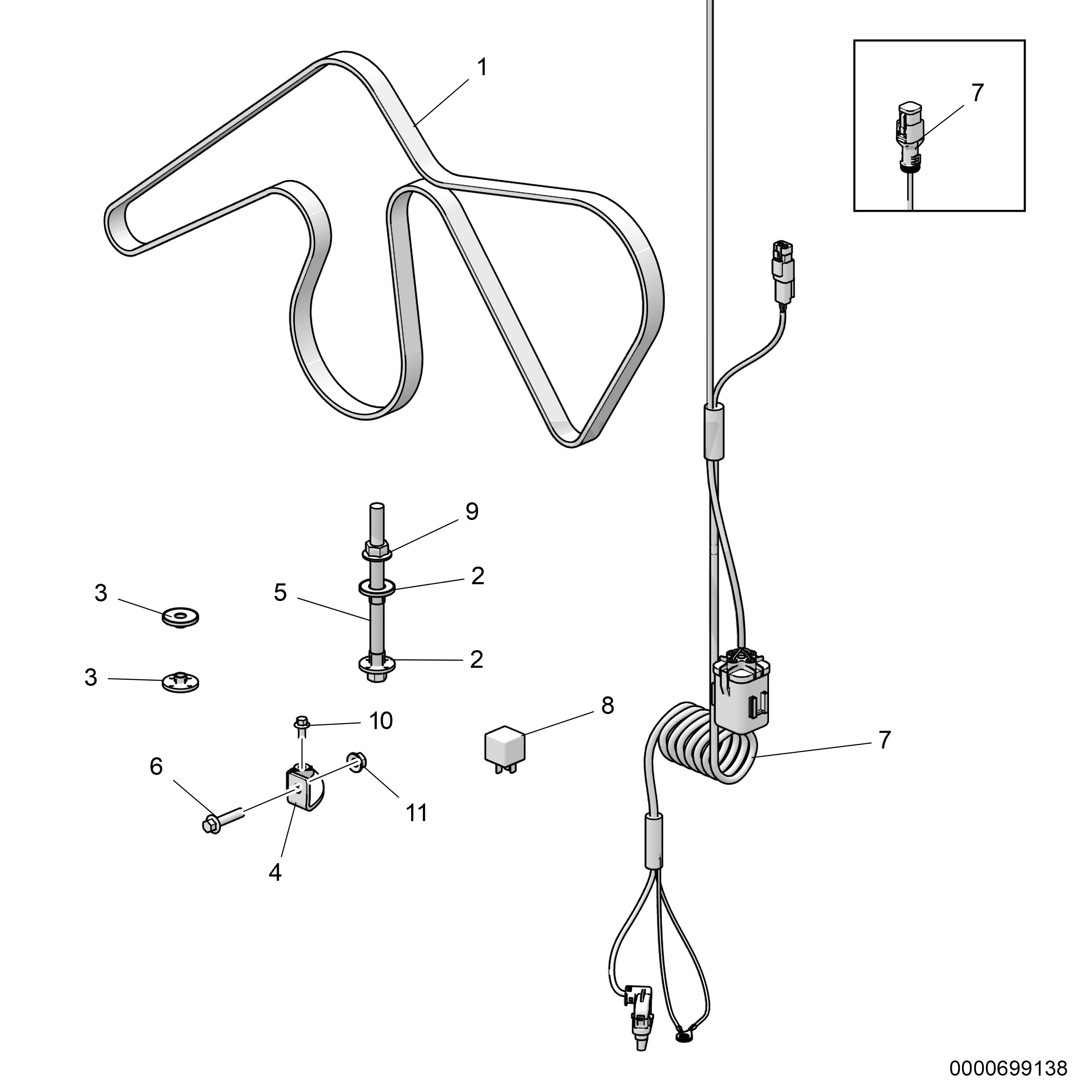 Kit de support pour alternateur supplémentaire, 24 V