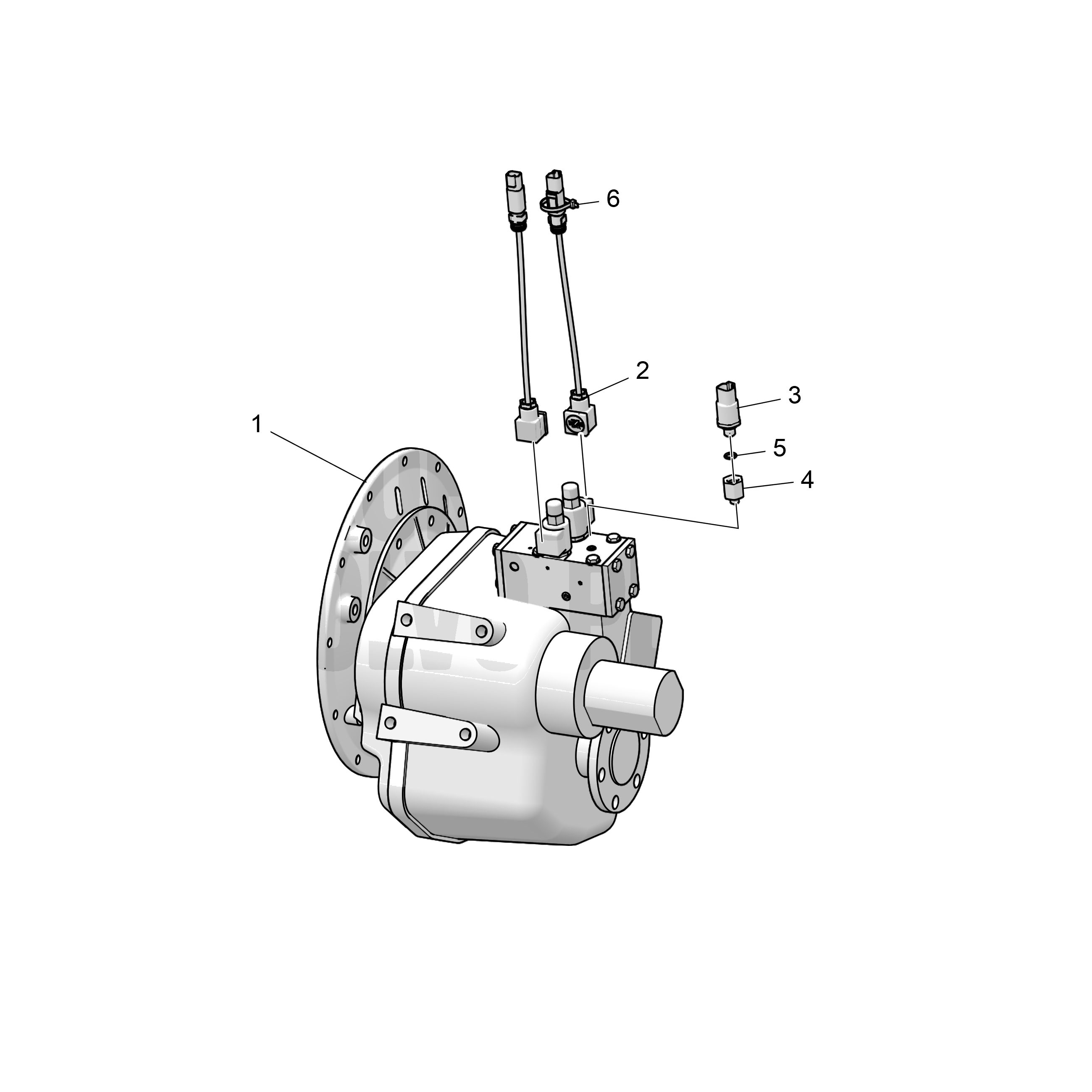 Inverseur, ZF220, rapport 2,478:1, 24 V