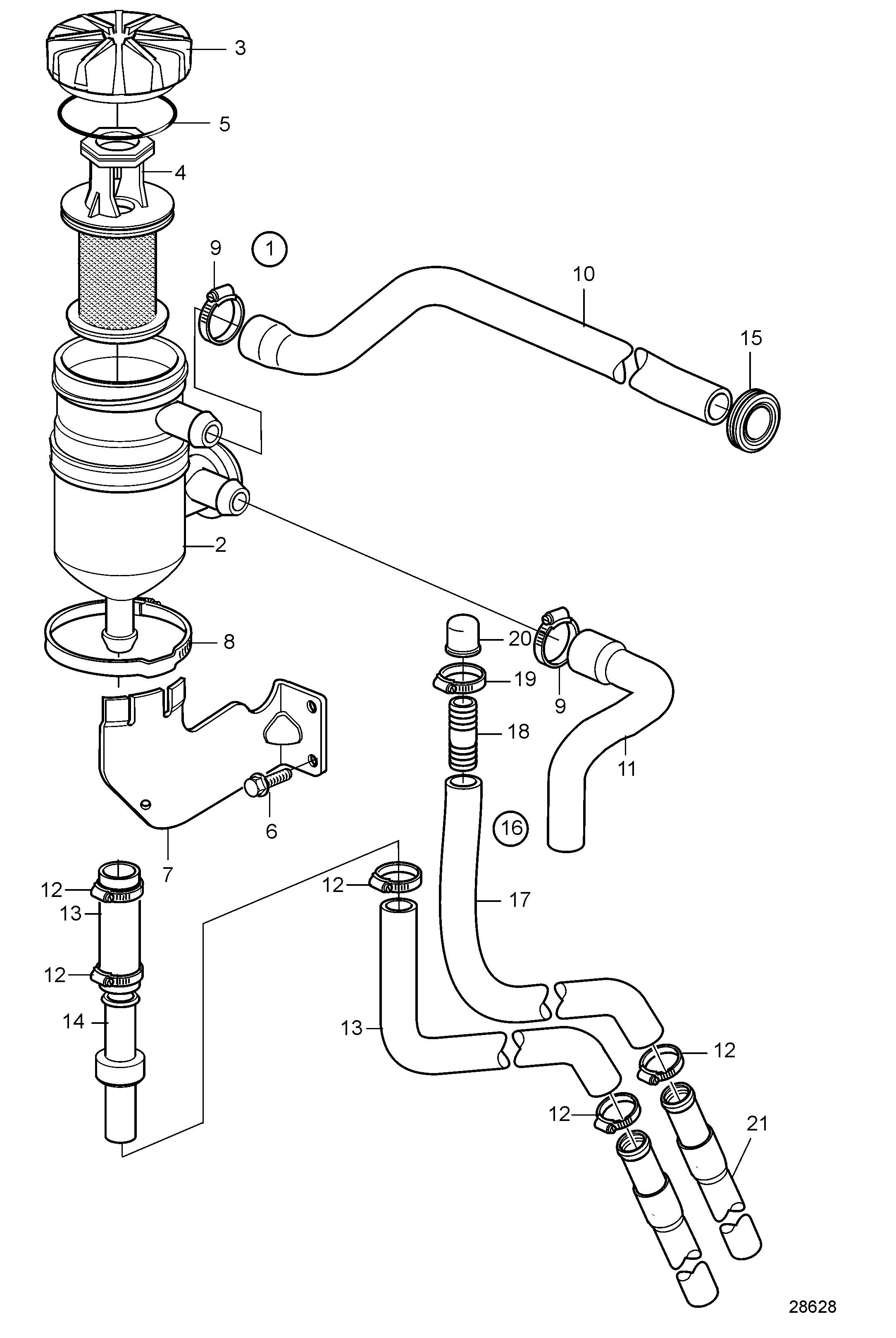 Ventilación del cárter del motor
