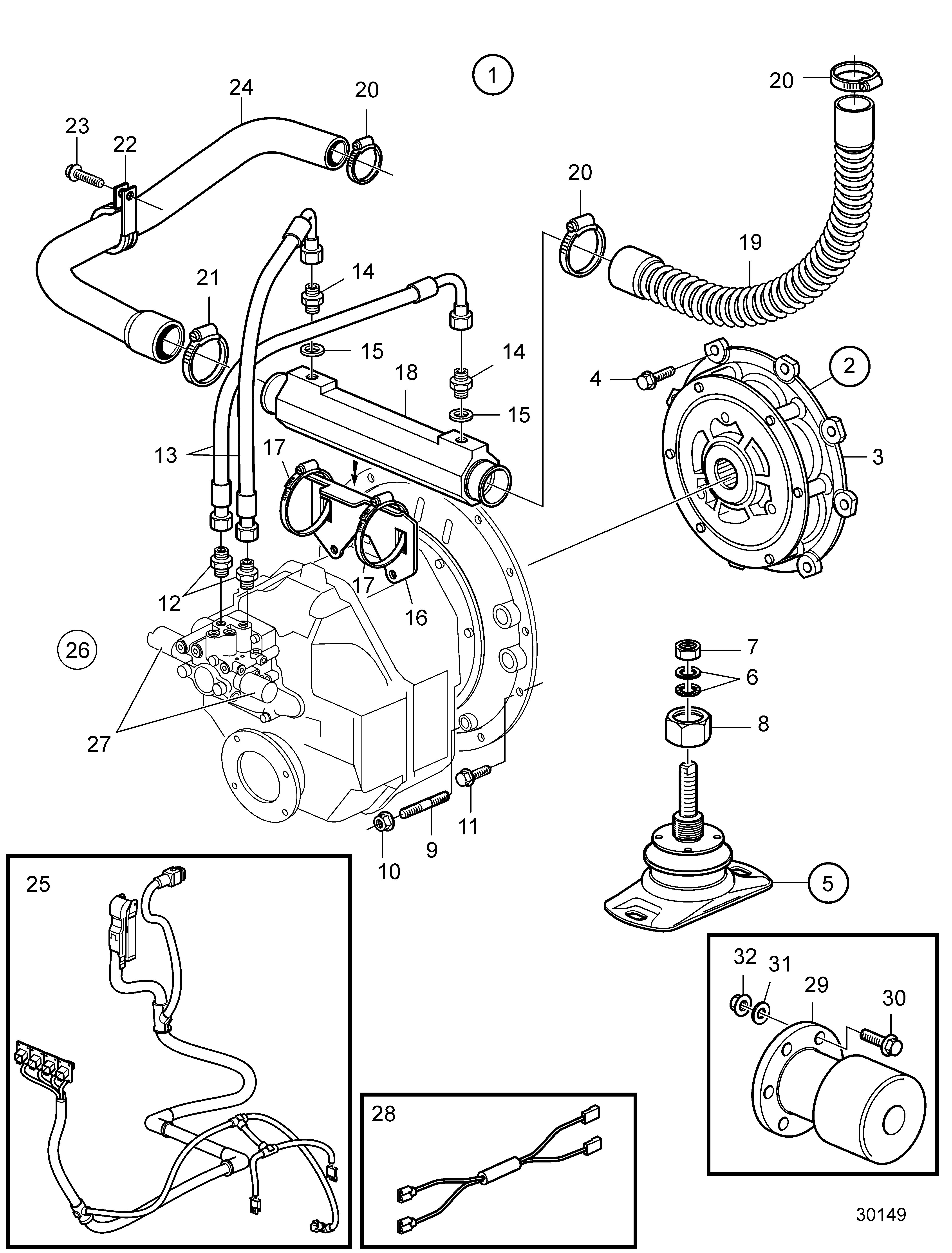 Kit de connexion de la marche arrière HS80AE