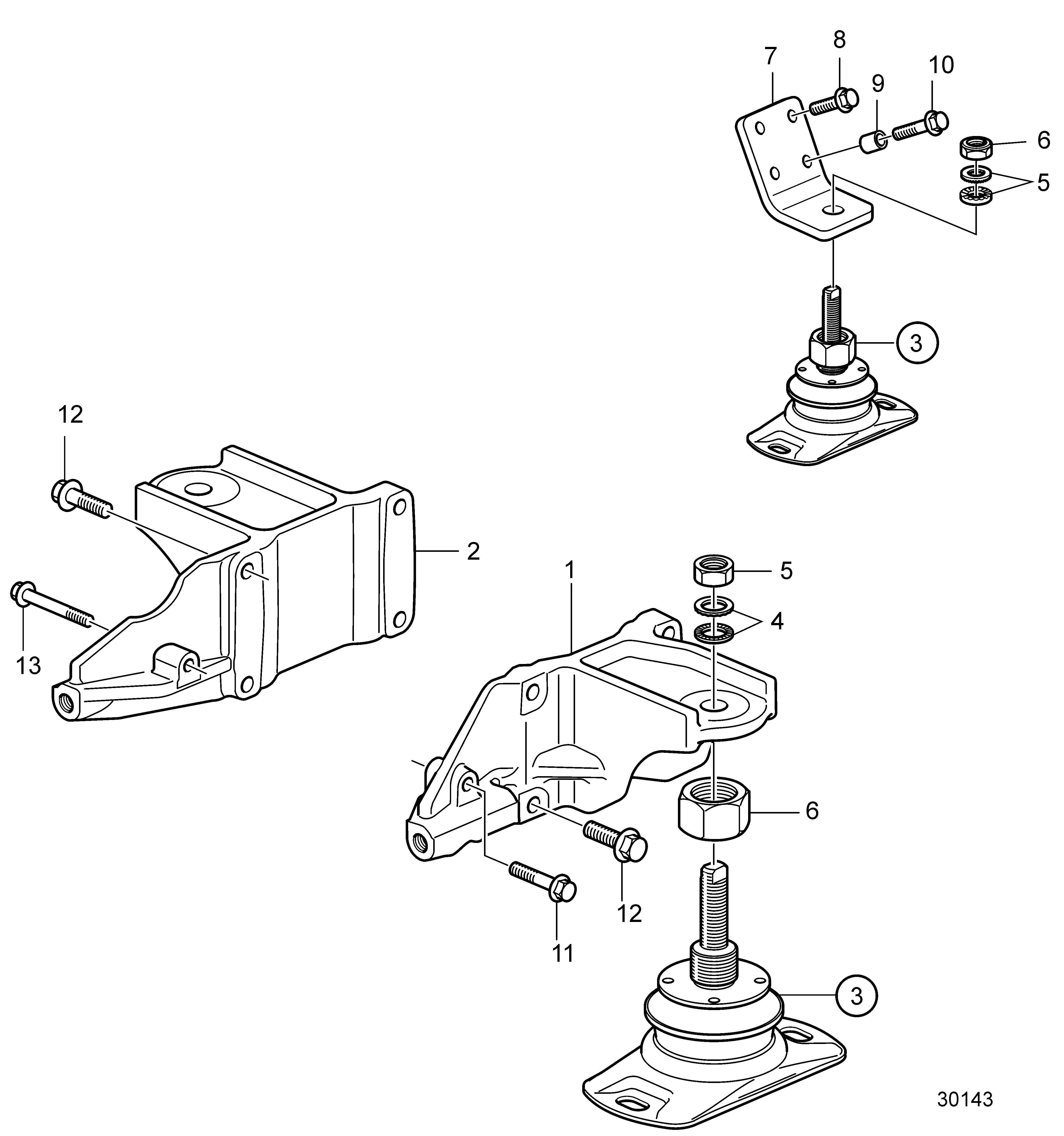 Fixation de moteur