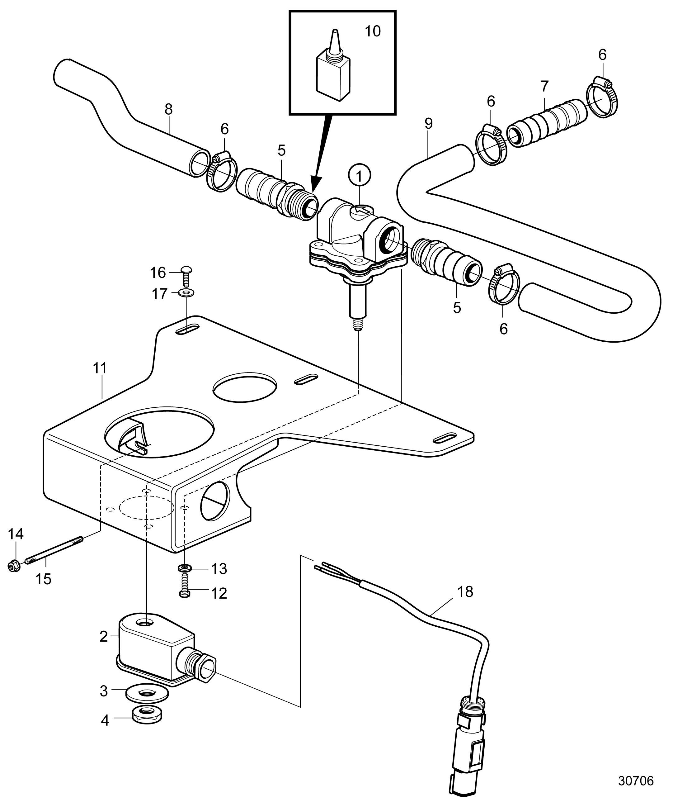 Robinet de reniflard du carter moteur, SOLAS