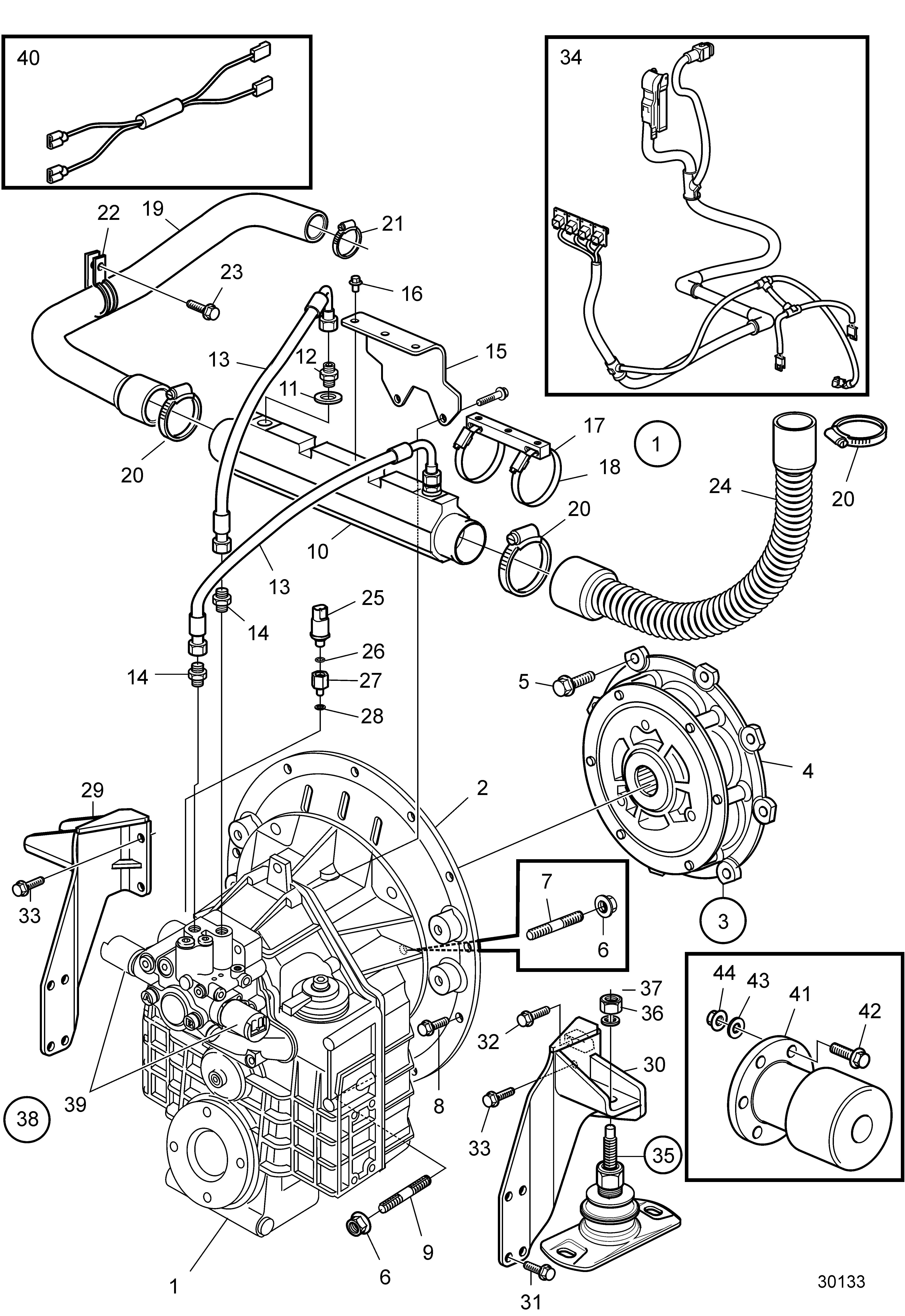 Pièces de raccordement, inverseur HS85IVE