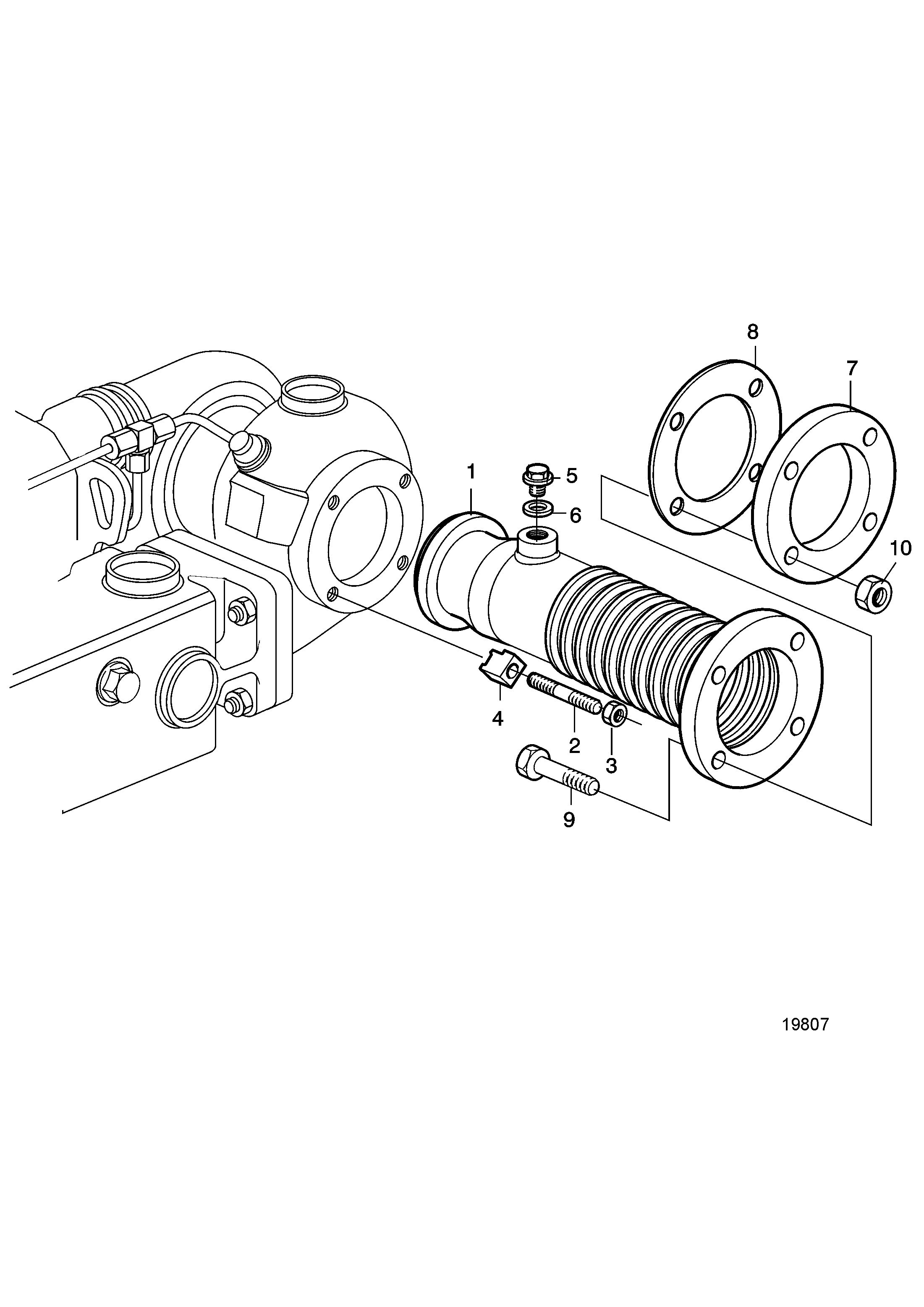 Línea de escape seco 4'' Derecha (102 mm)