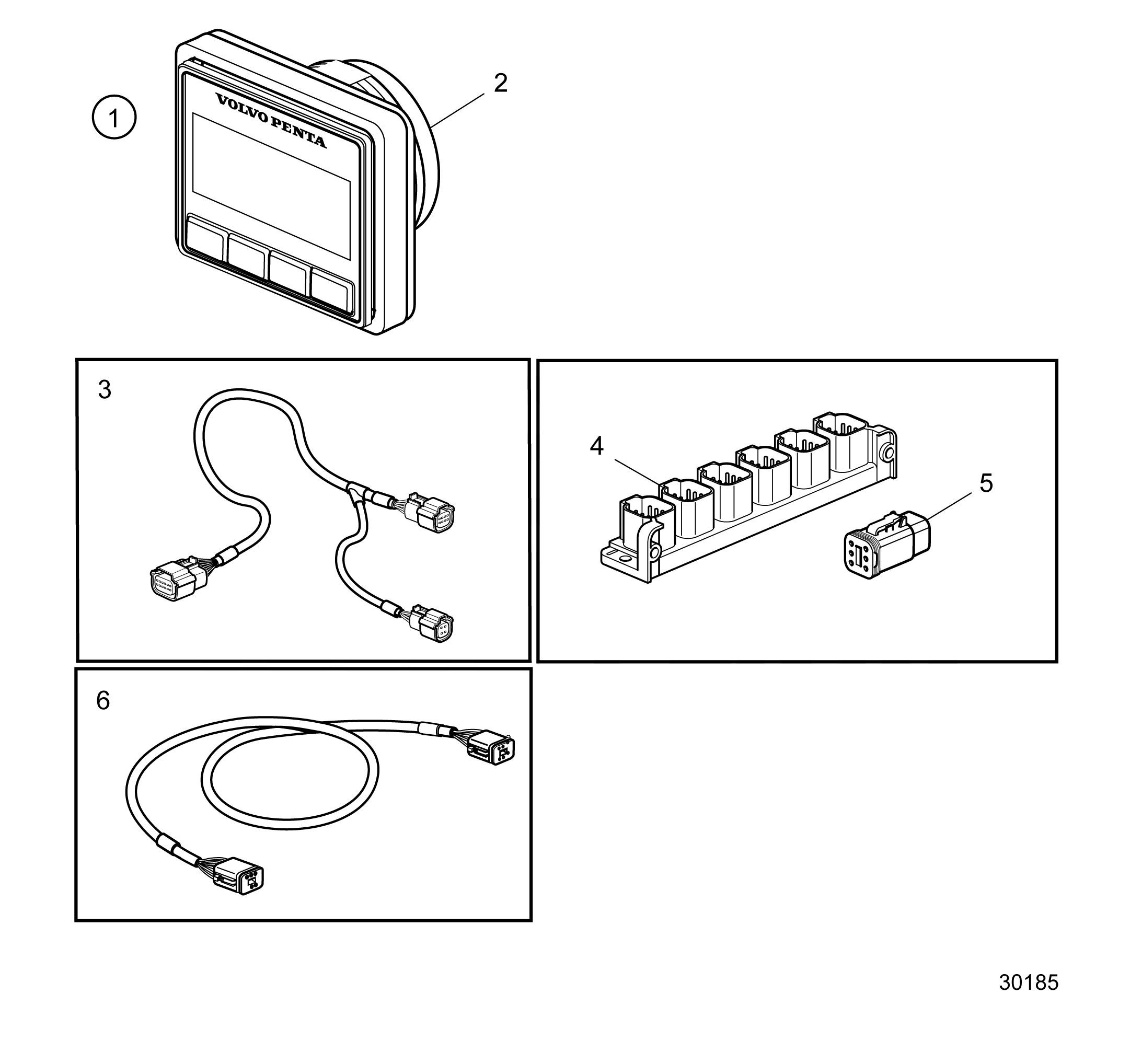 Poste de commande secondaire, installation monomoteur, AQ, EVC 2.0