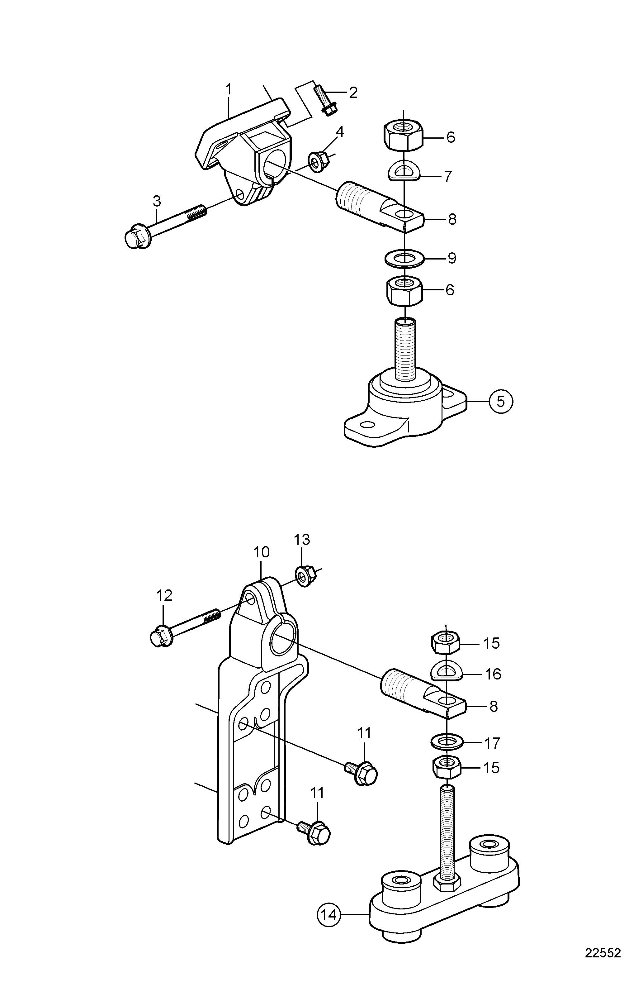 Supports de moteur et de transmission, HSW800A2