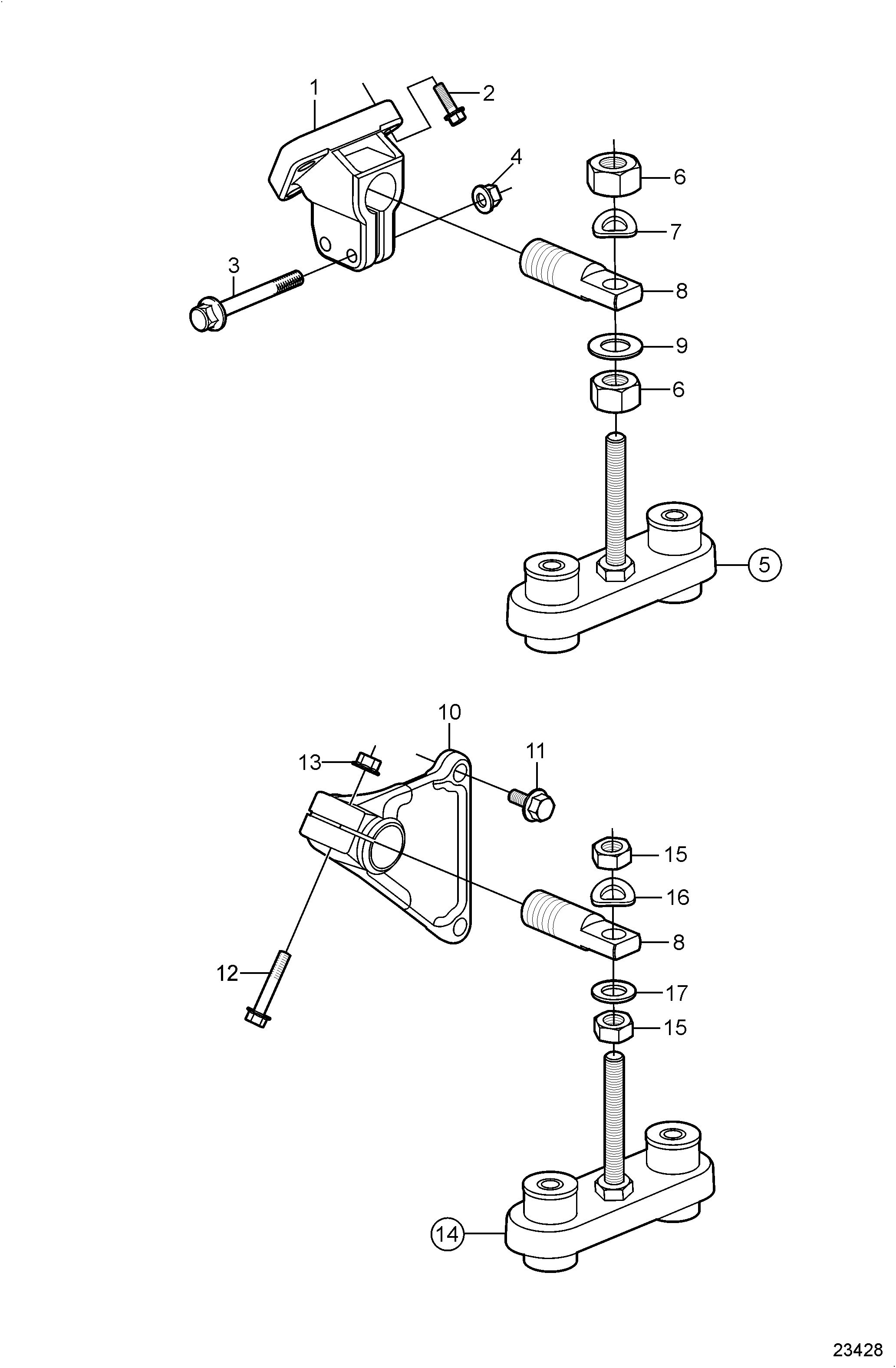 Moteur et supports transmission, 5000V
