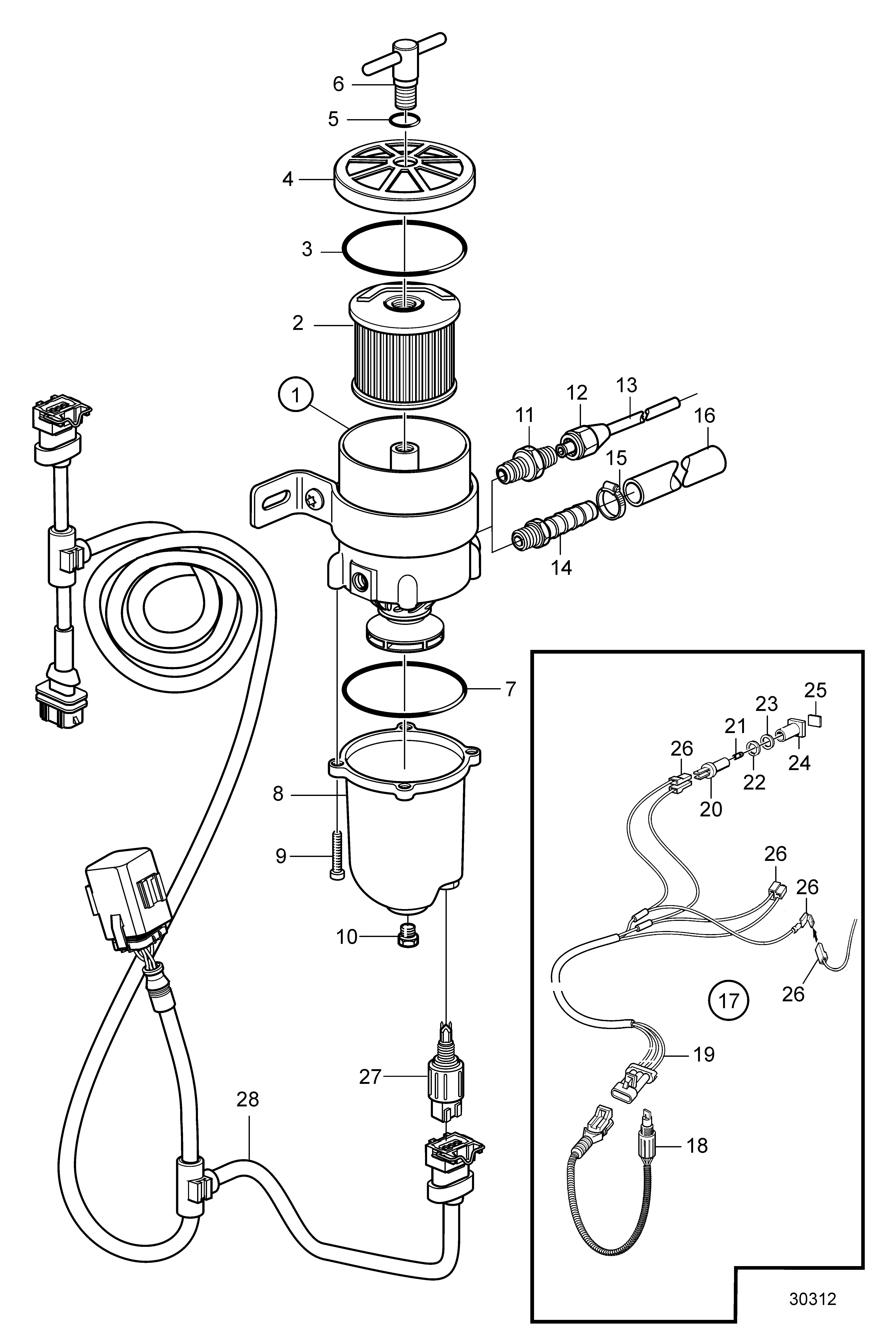 Filtro carburante e separatore acqua, omologati RINA