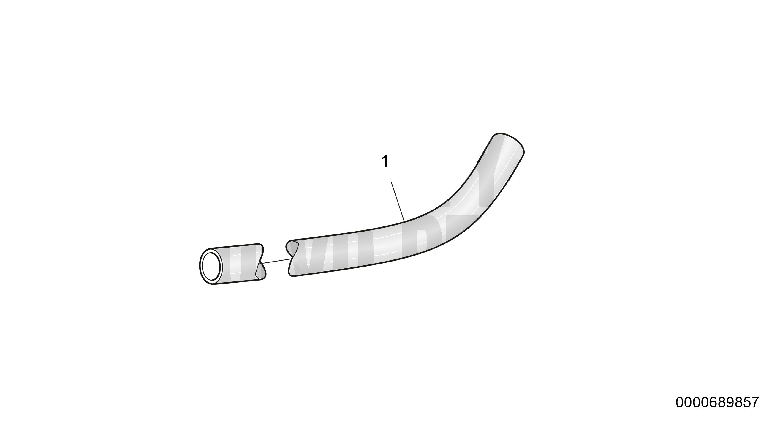 Tubo in gomma 50/62 mm