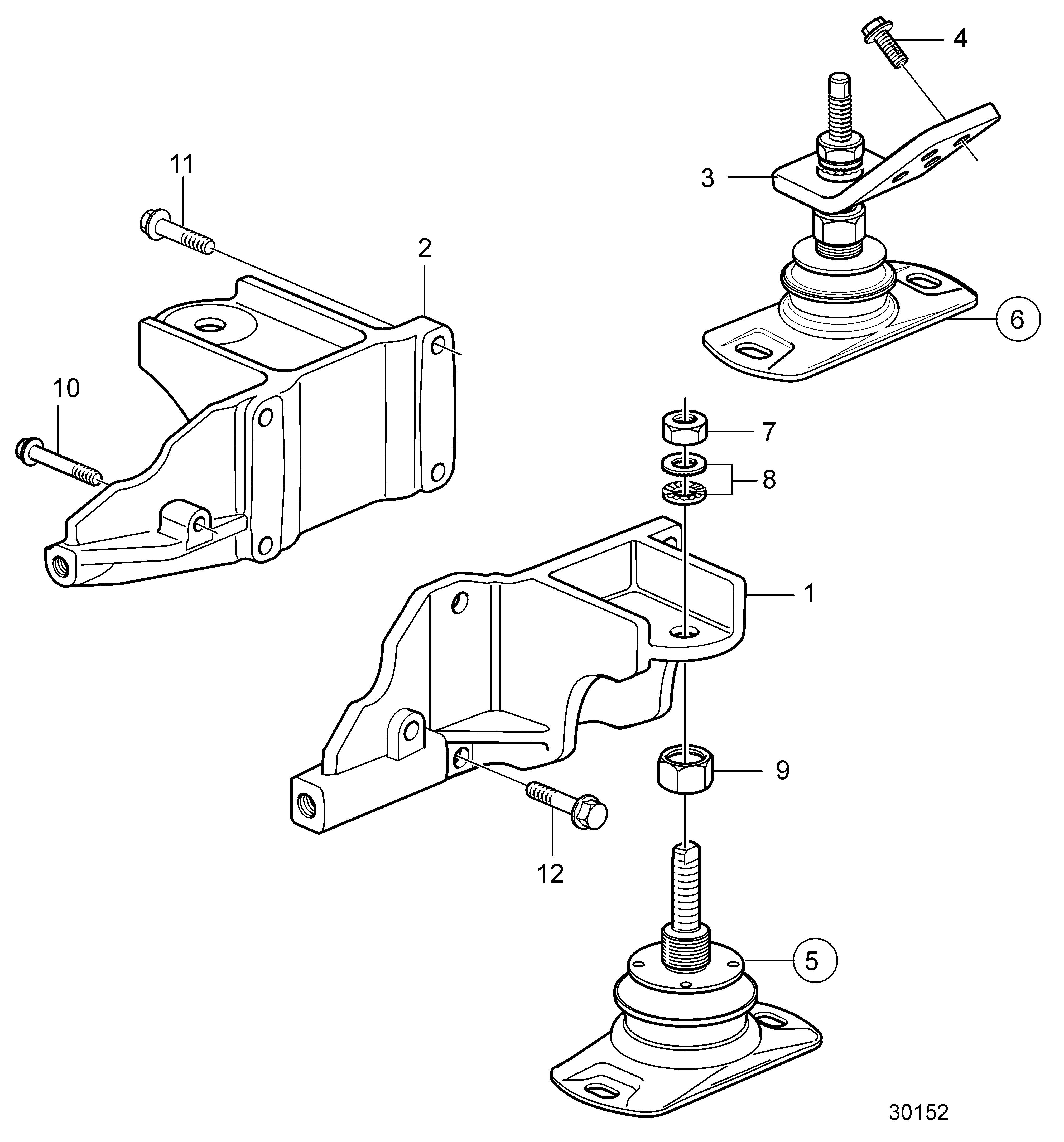 Suspension du moteur