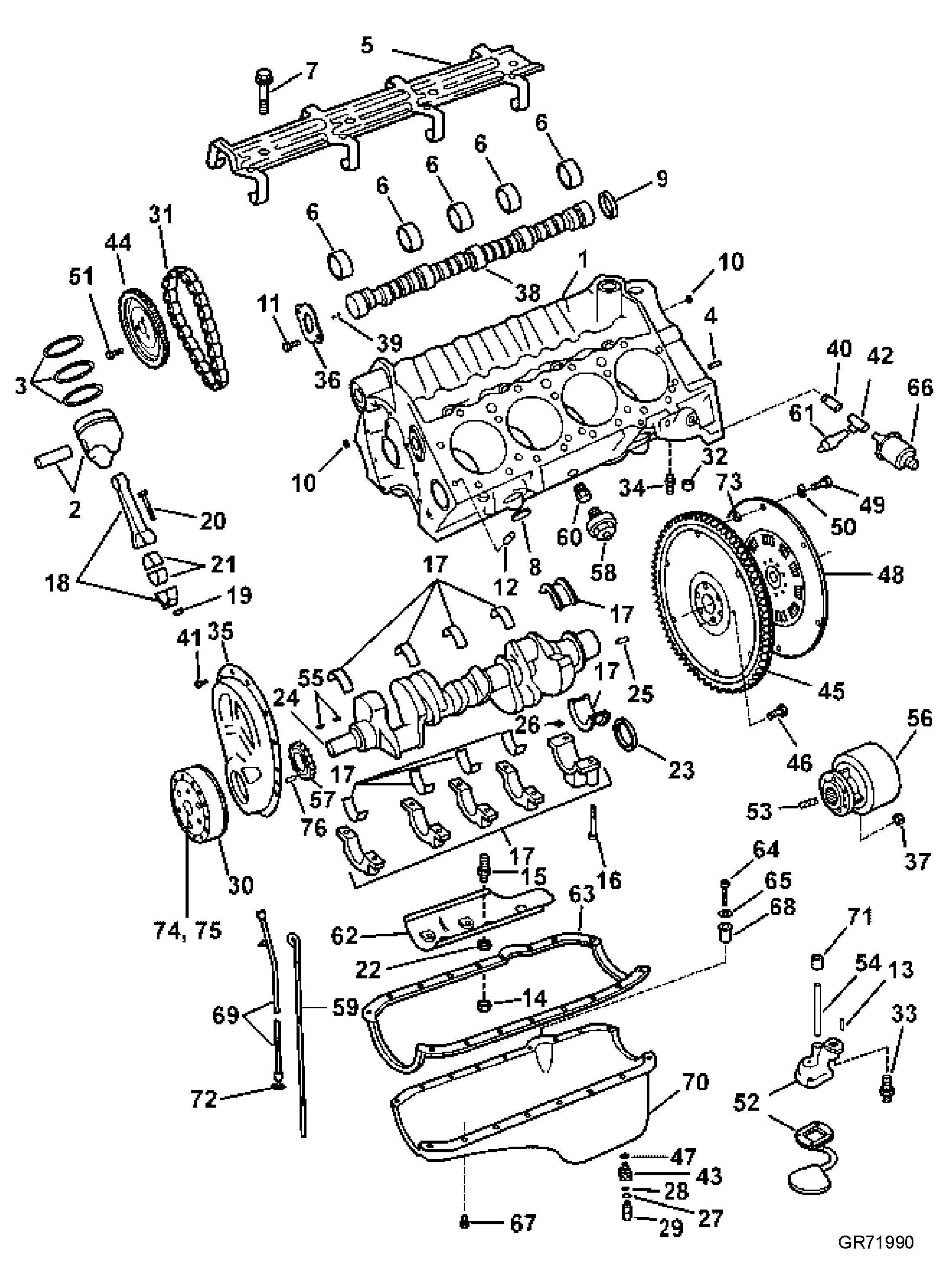 Carter moteur et carter d'huile