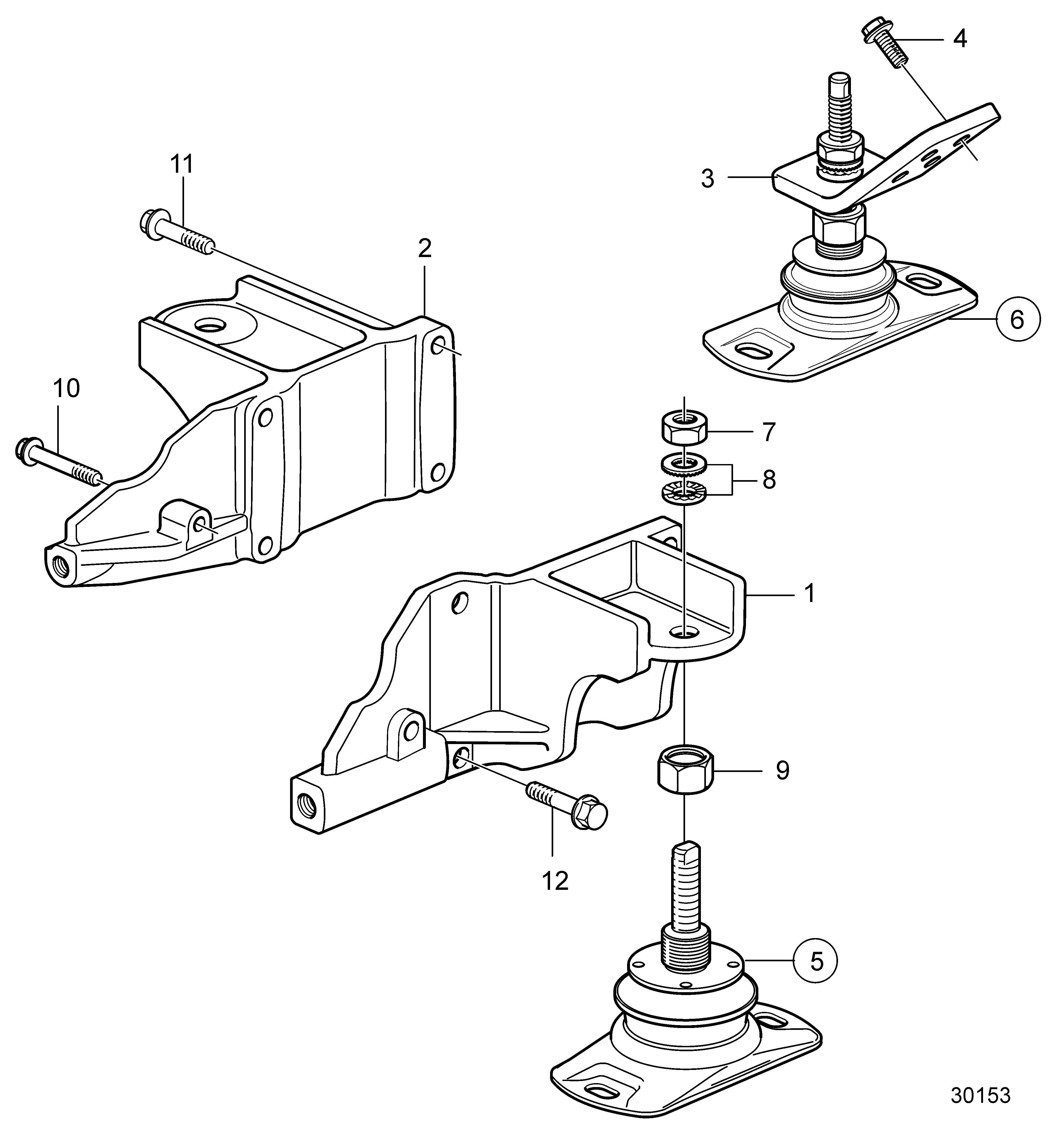 Suspension du moteur
