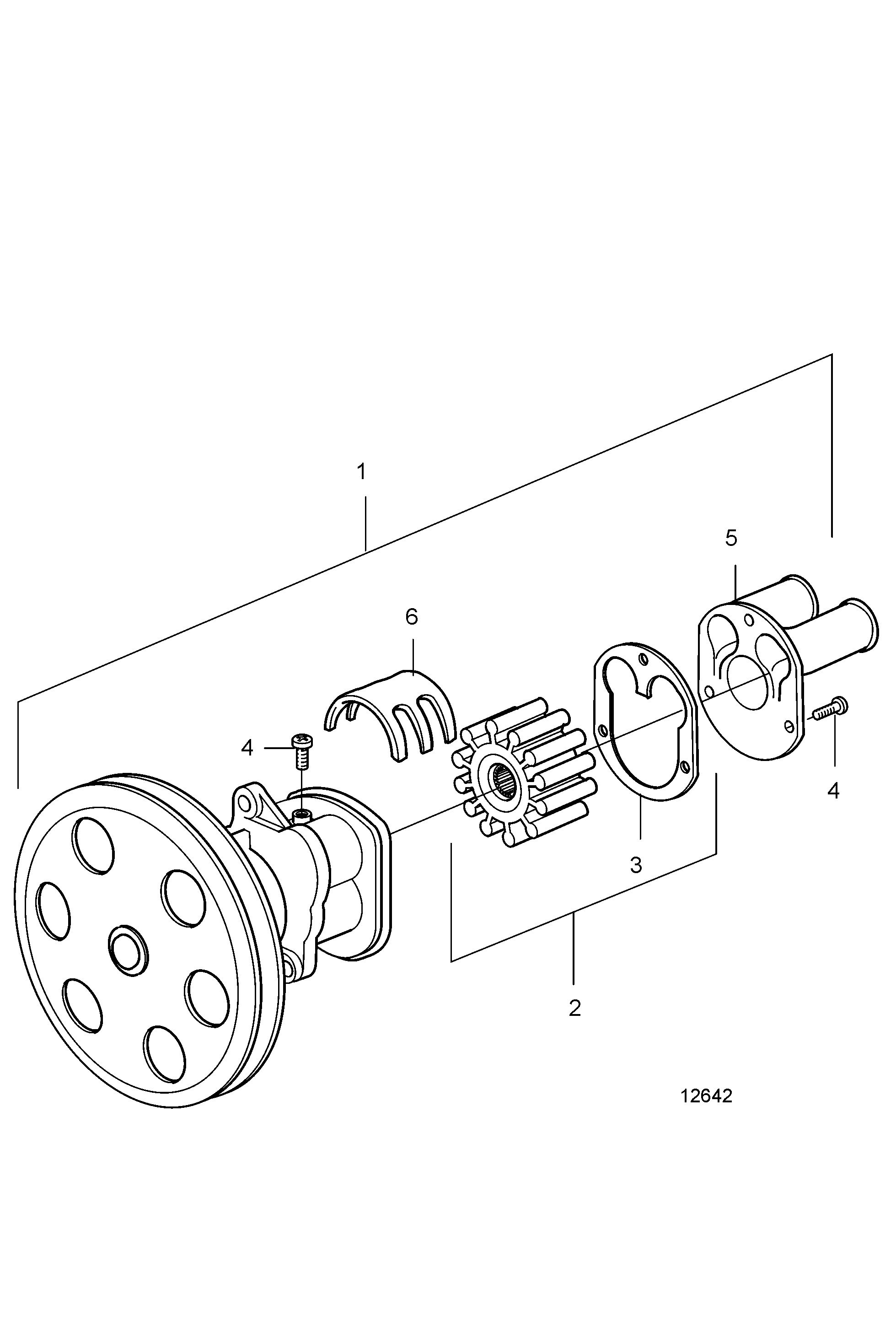 Pièces de pompe eau de mer