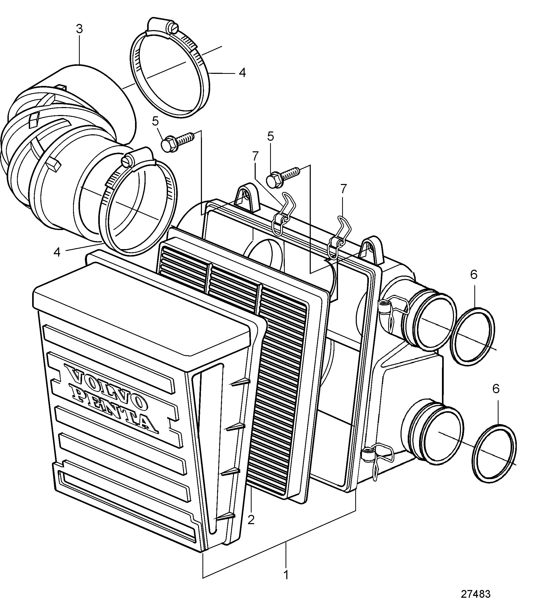 Filtro de aire para compresor