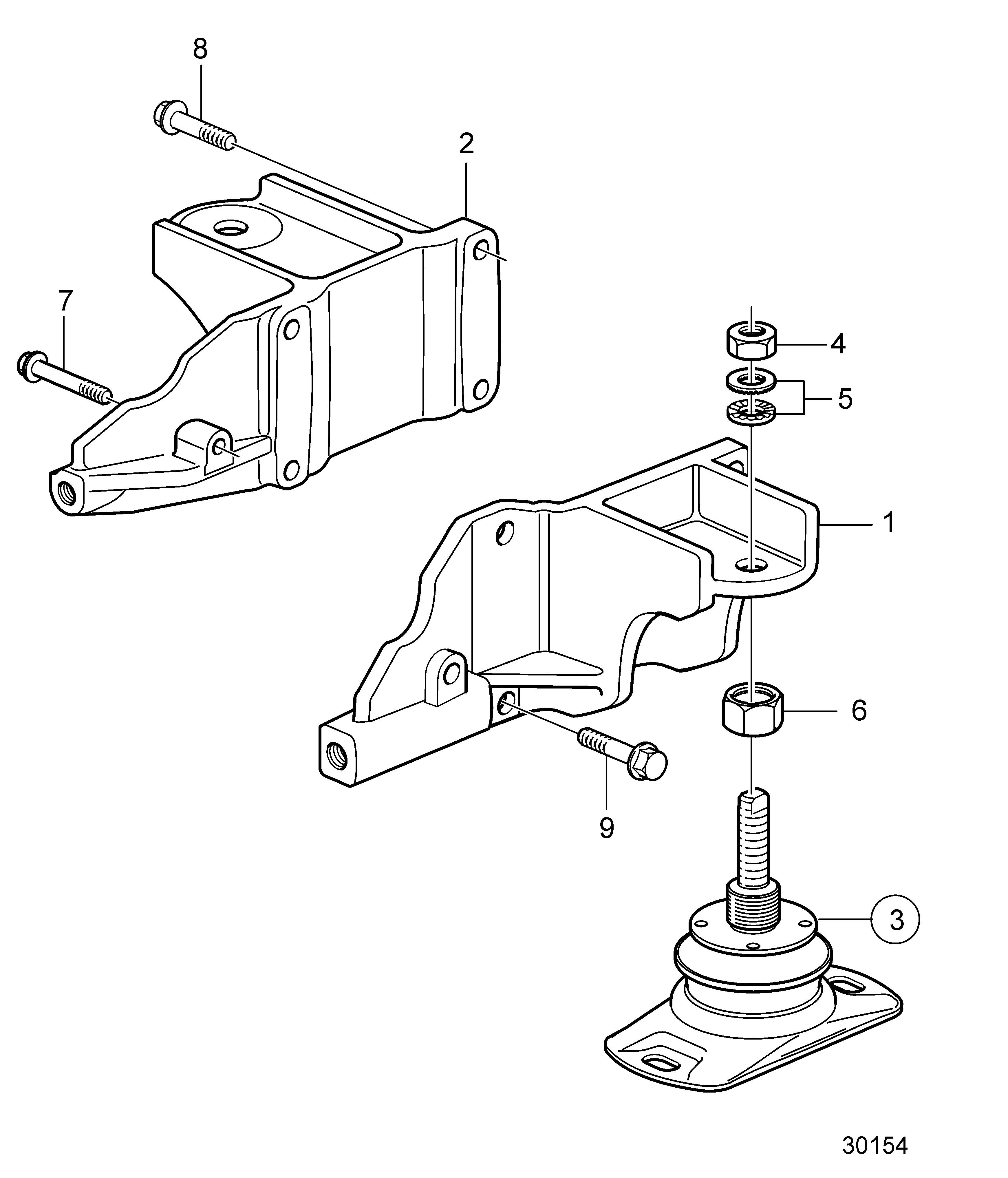 Suspension du moteur