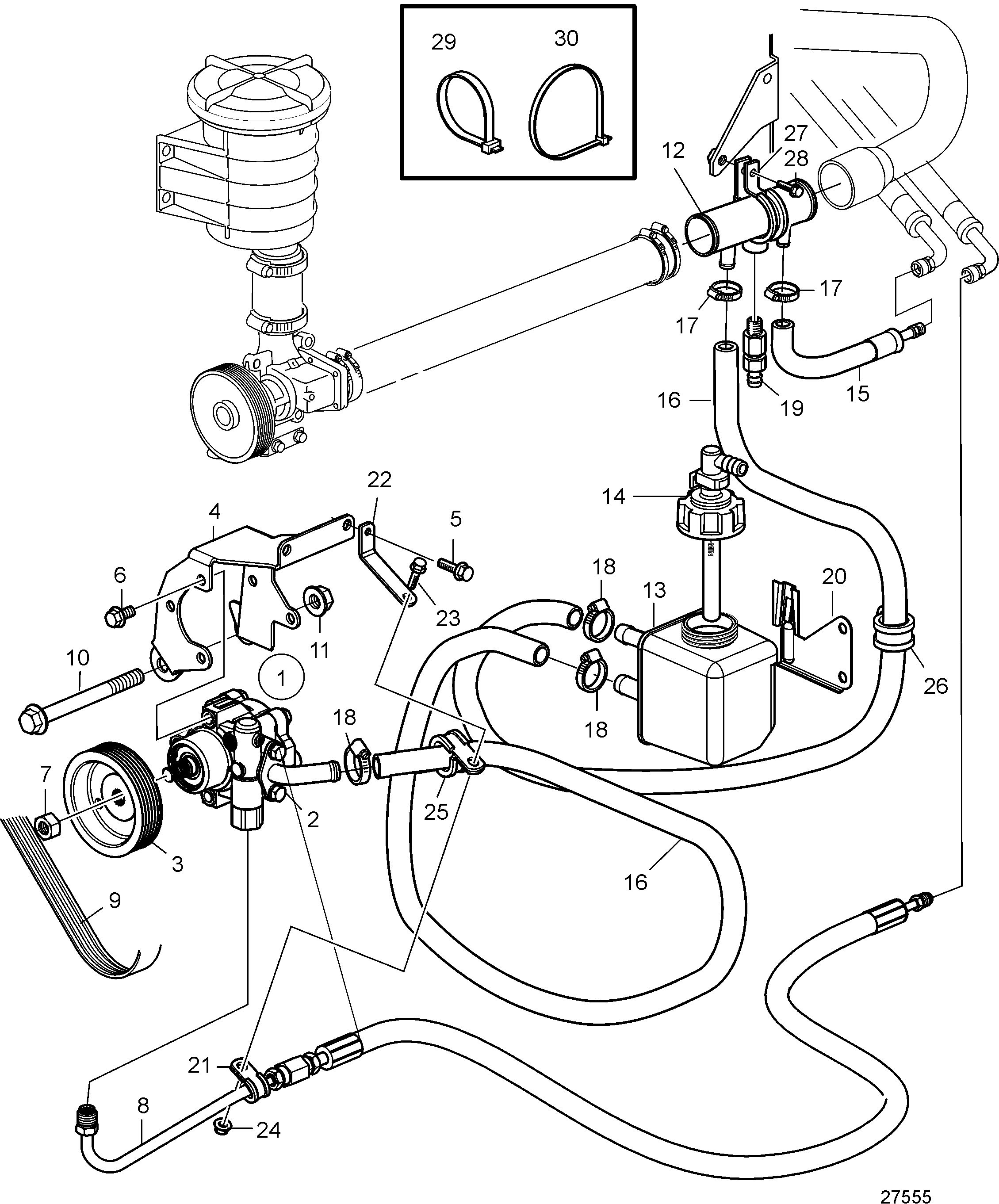 Kit pompa servosterzo, SN2004033424-