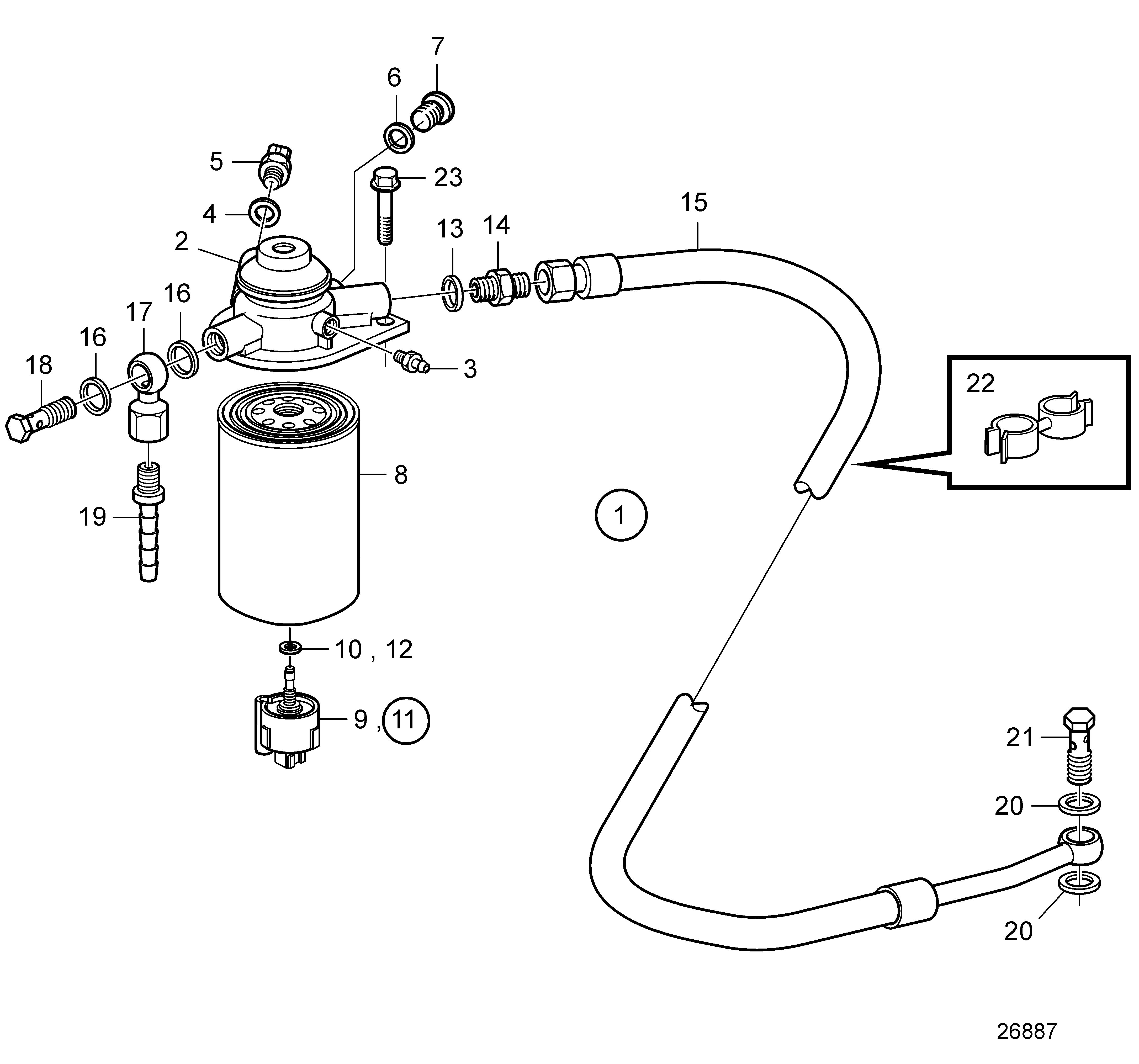 Filtre de combustible
