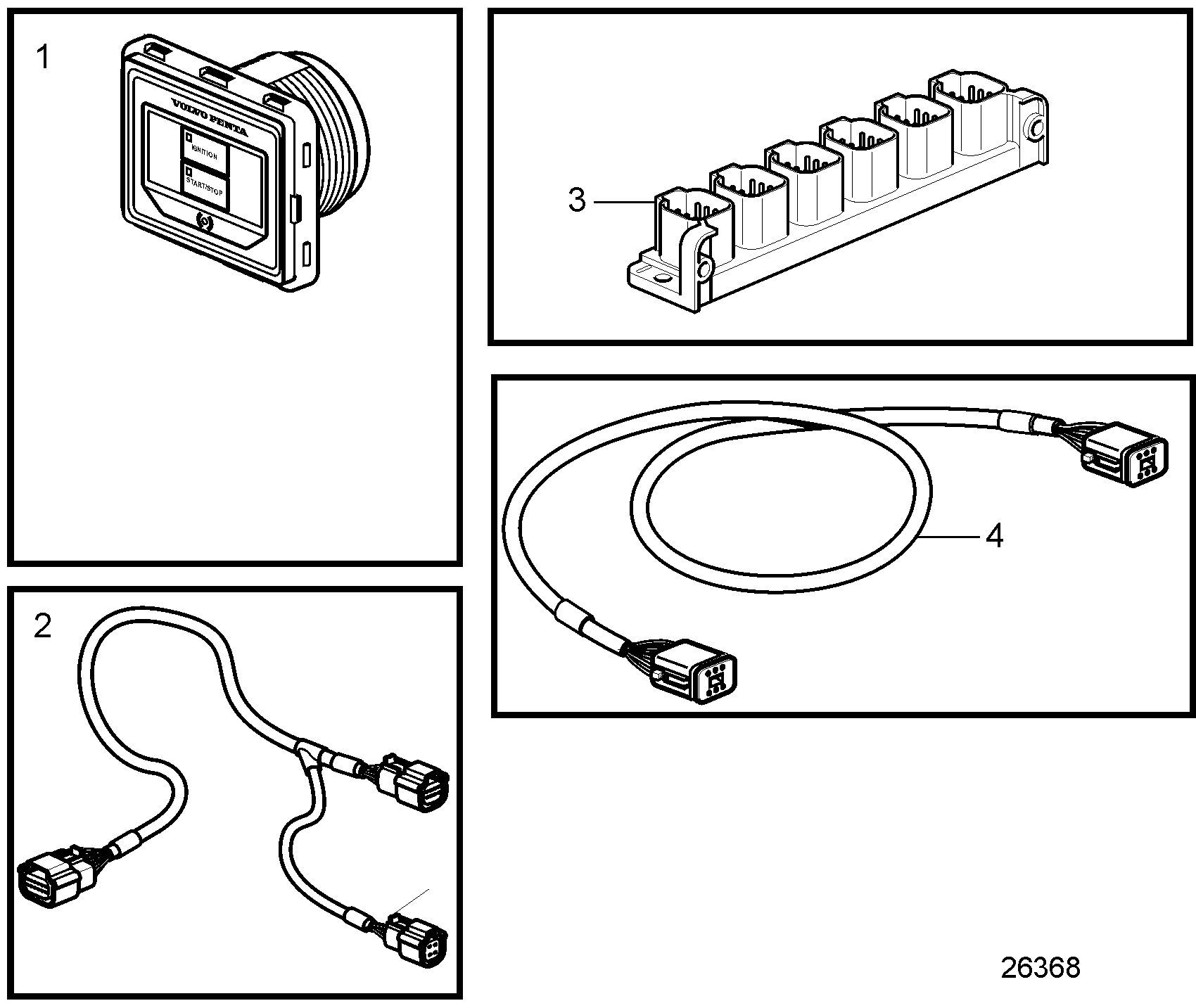 Poste principal, installation simple, inbord/AQ, EVC-E