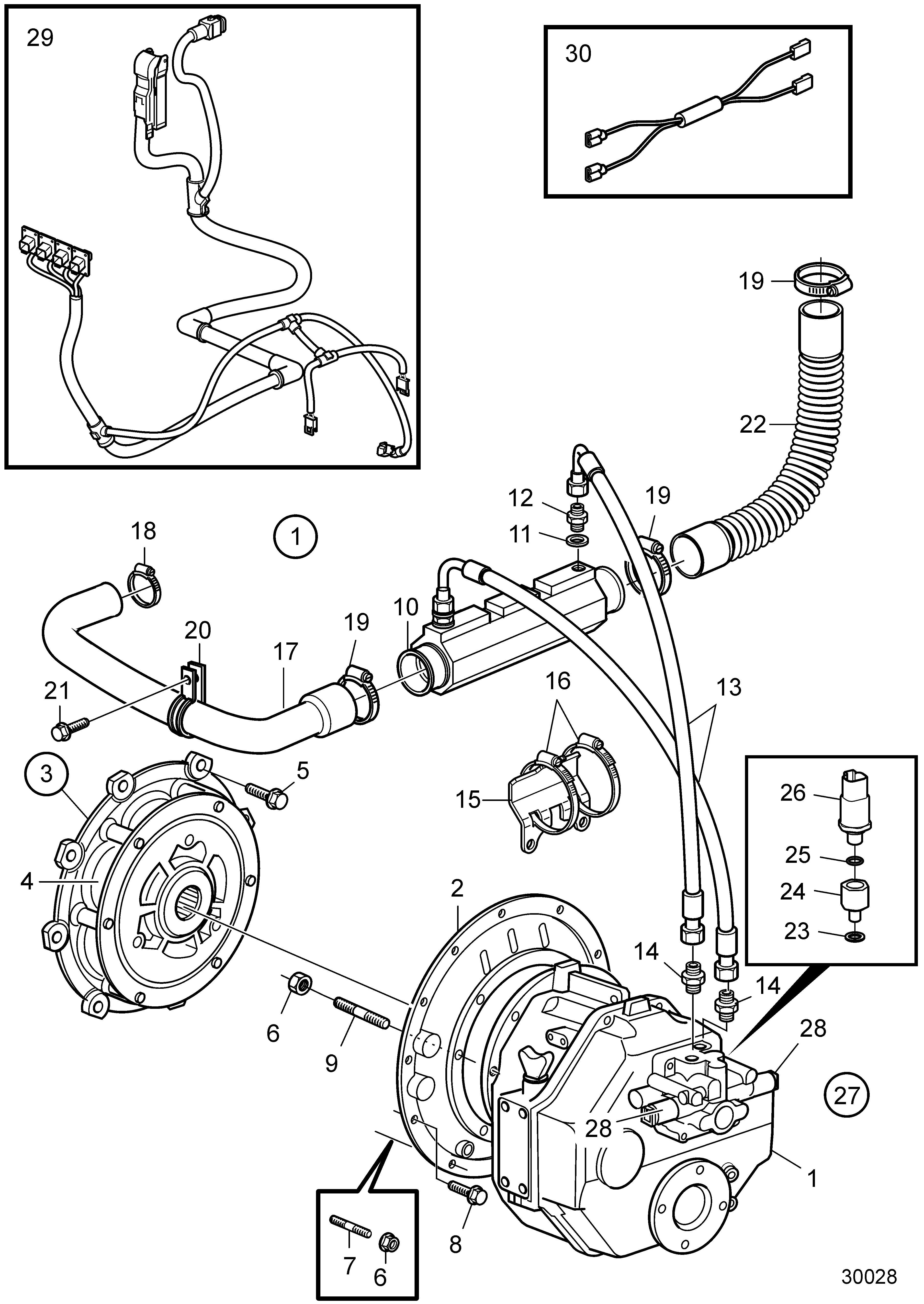 Pièces de raccordement, inverseur HS45A