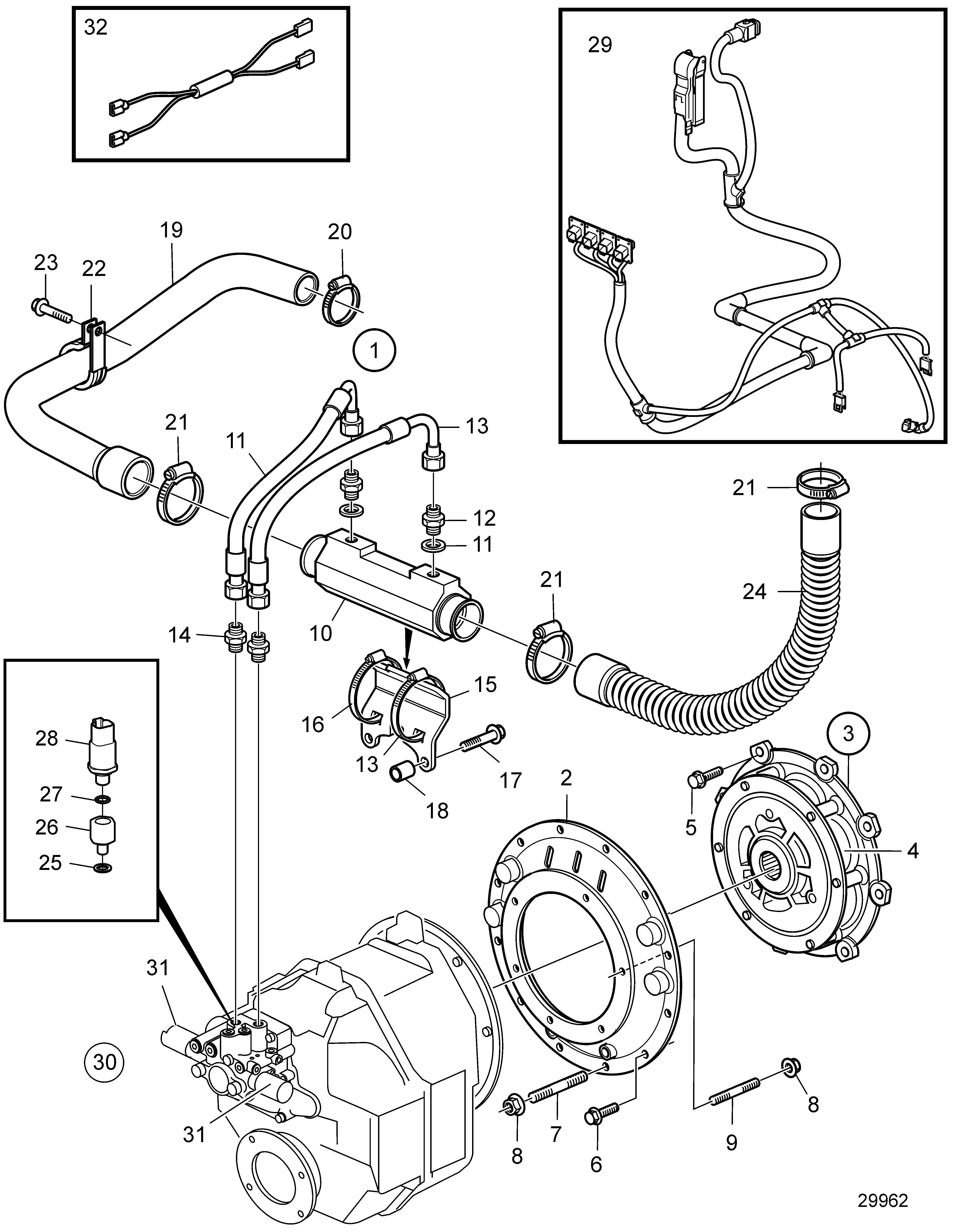 Pièces de raccordement, inverseur HS68A-A