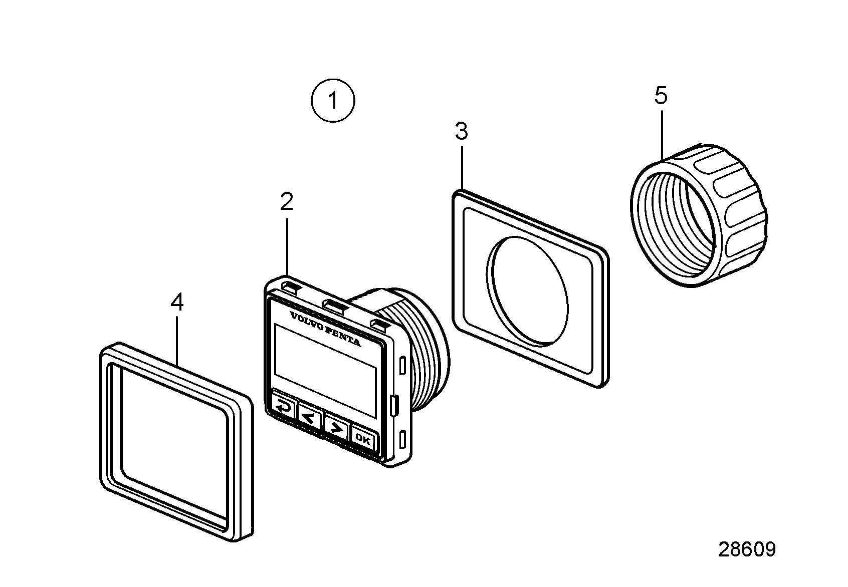 Écran d’information 2,5", EVC-E