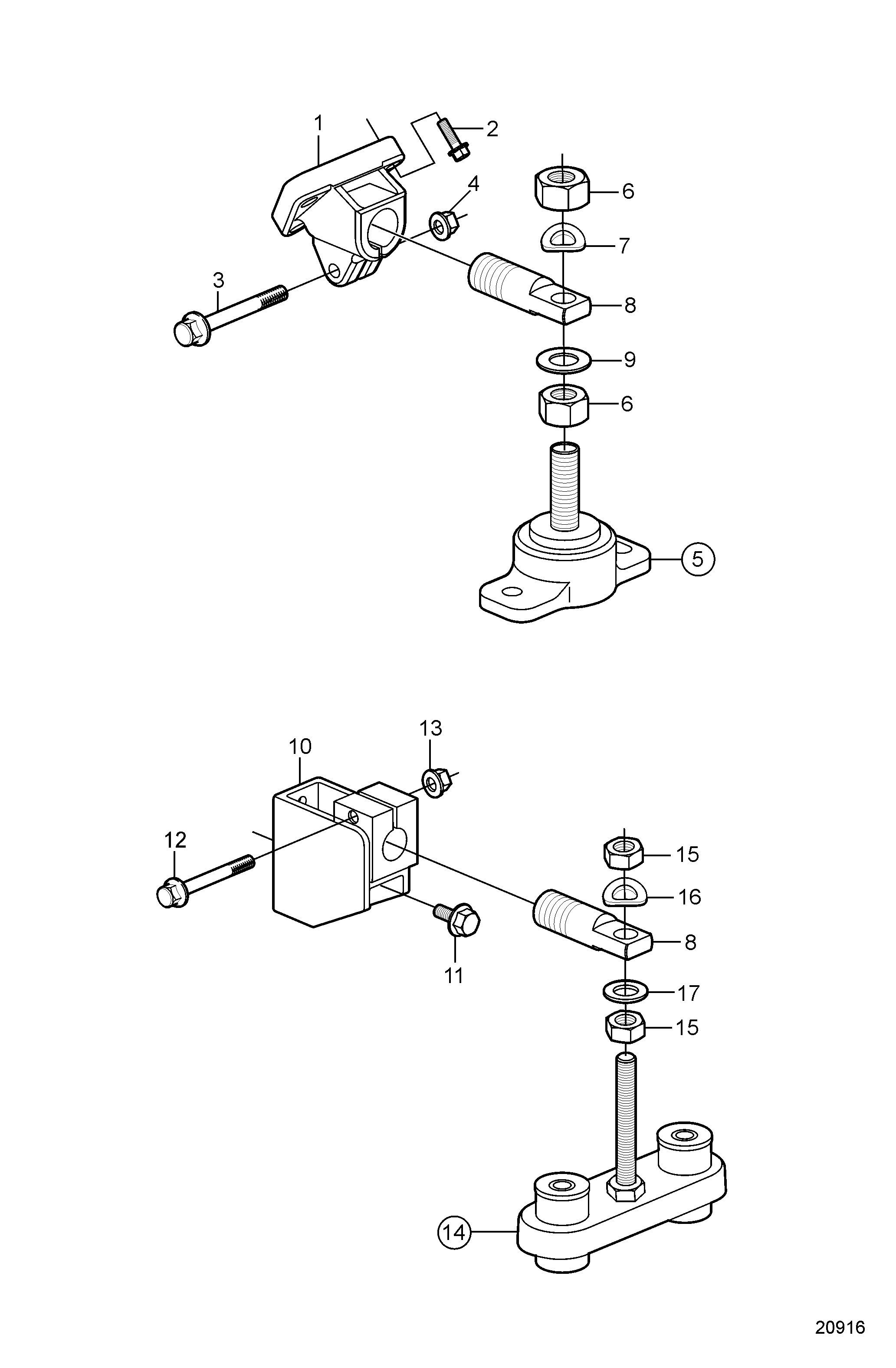 Supports moteur et transmission, HSW630D