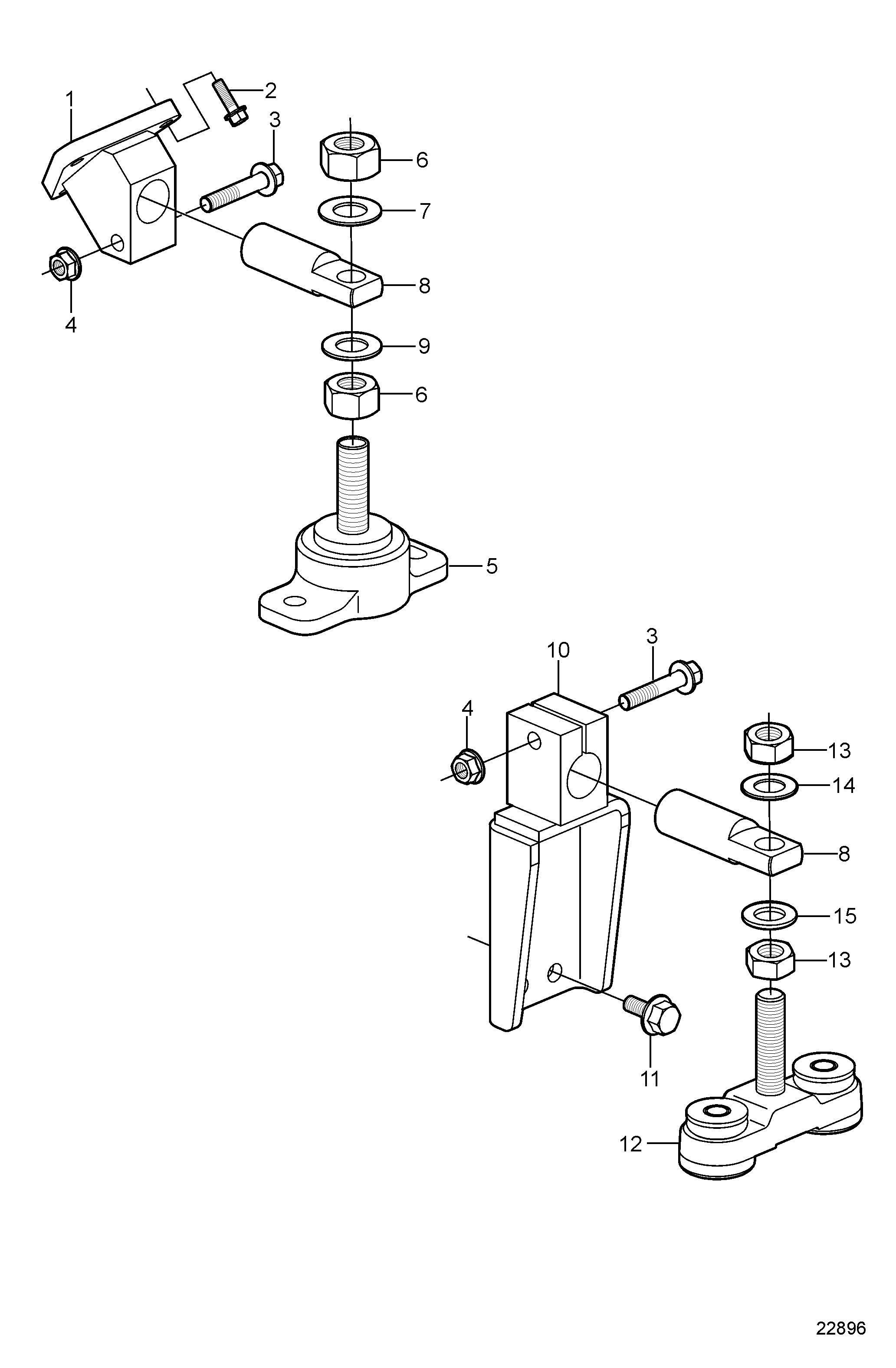 Soportes de motor y transmisión, HSW630A
