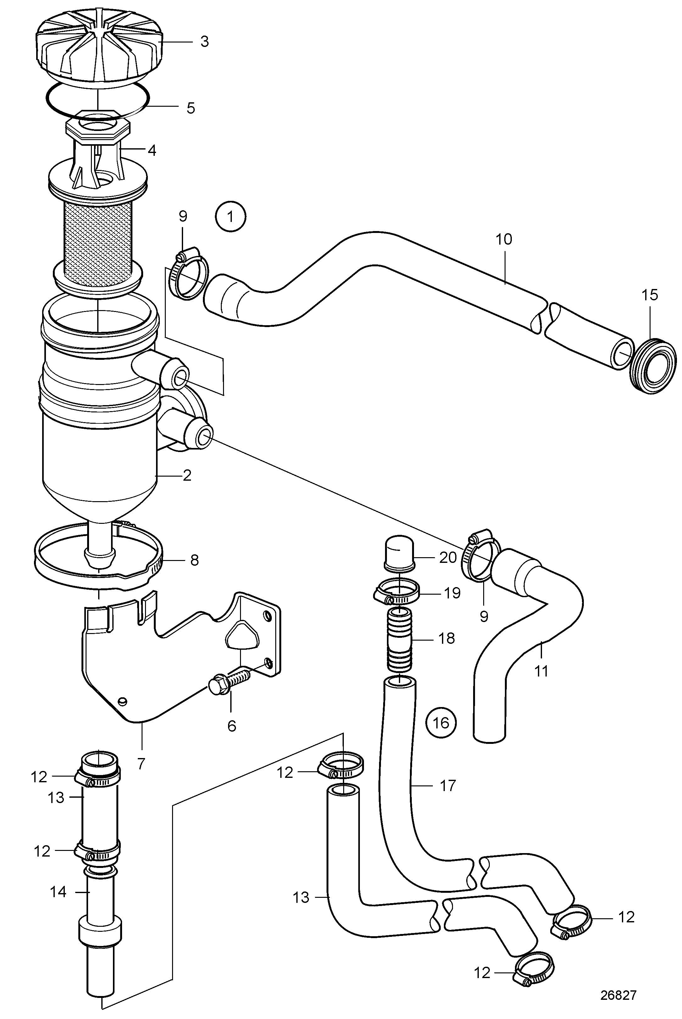 Ventilazione del basamento motore