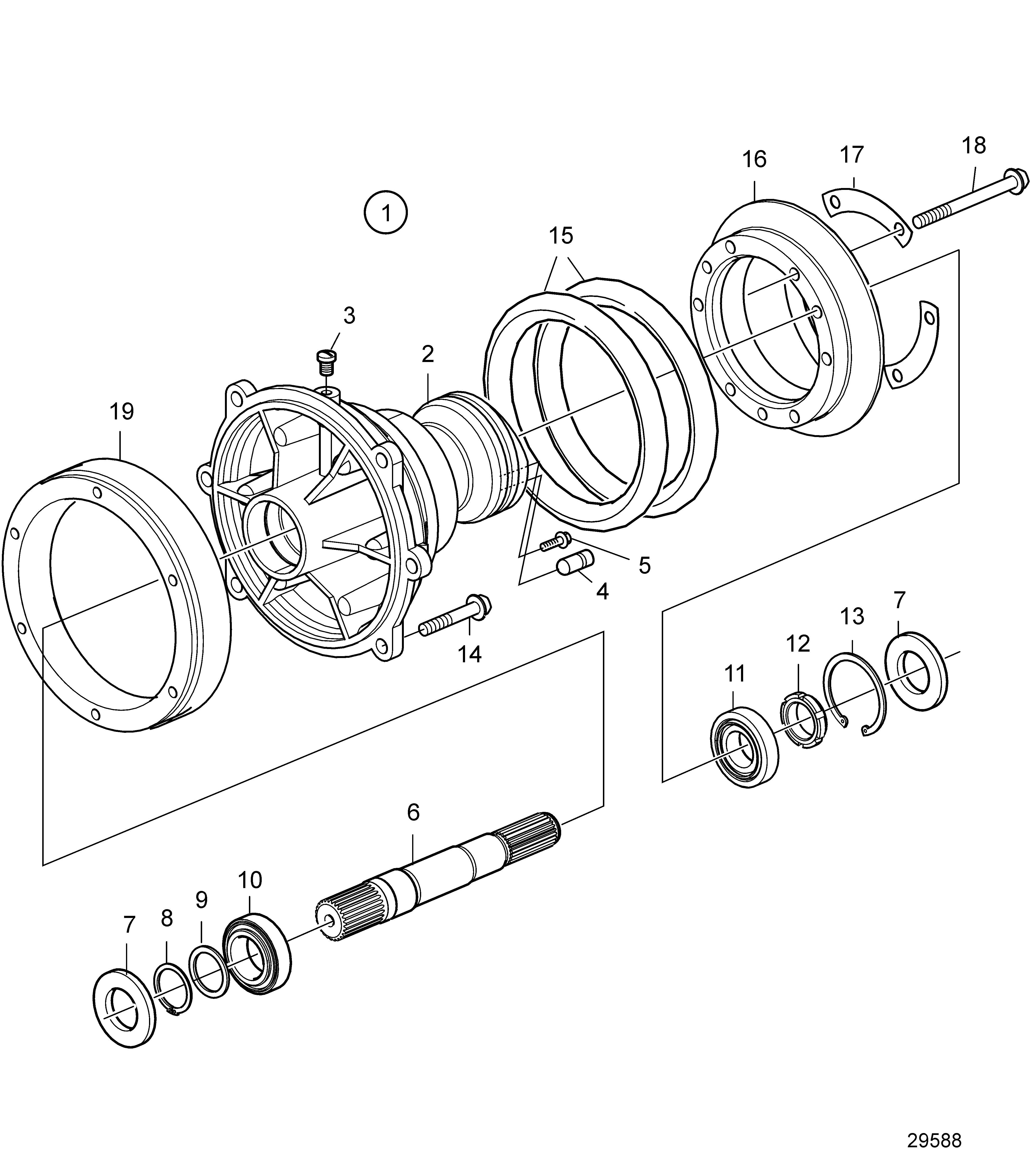 Pièces de raccordement 290 Boîtier intermédiaire