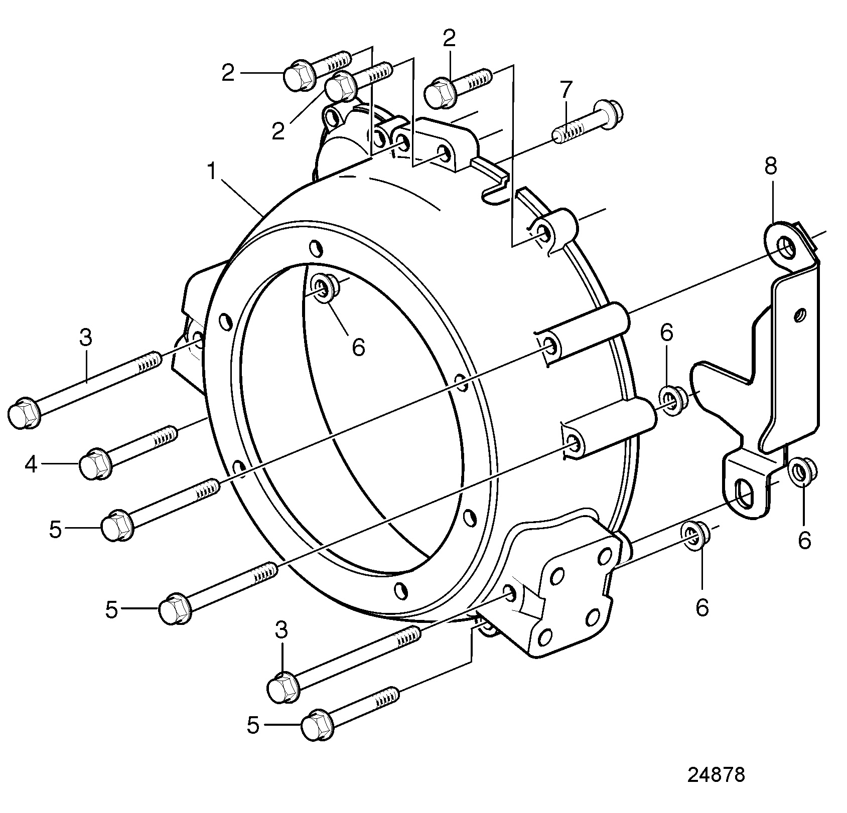 Carter de volant moteur