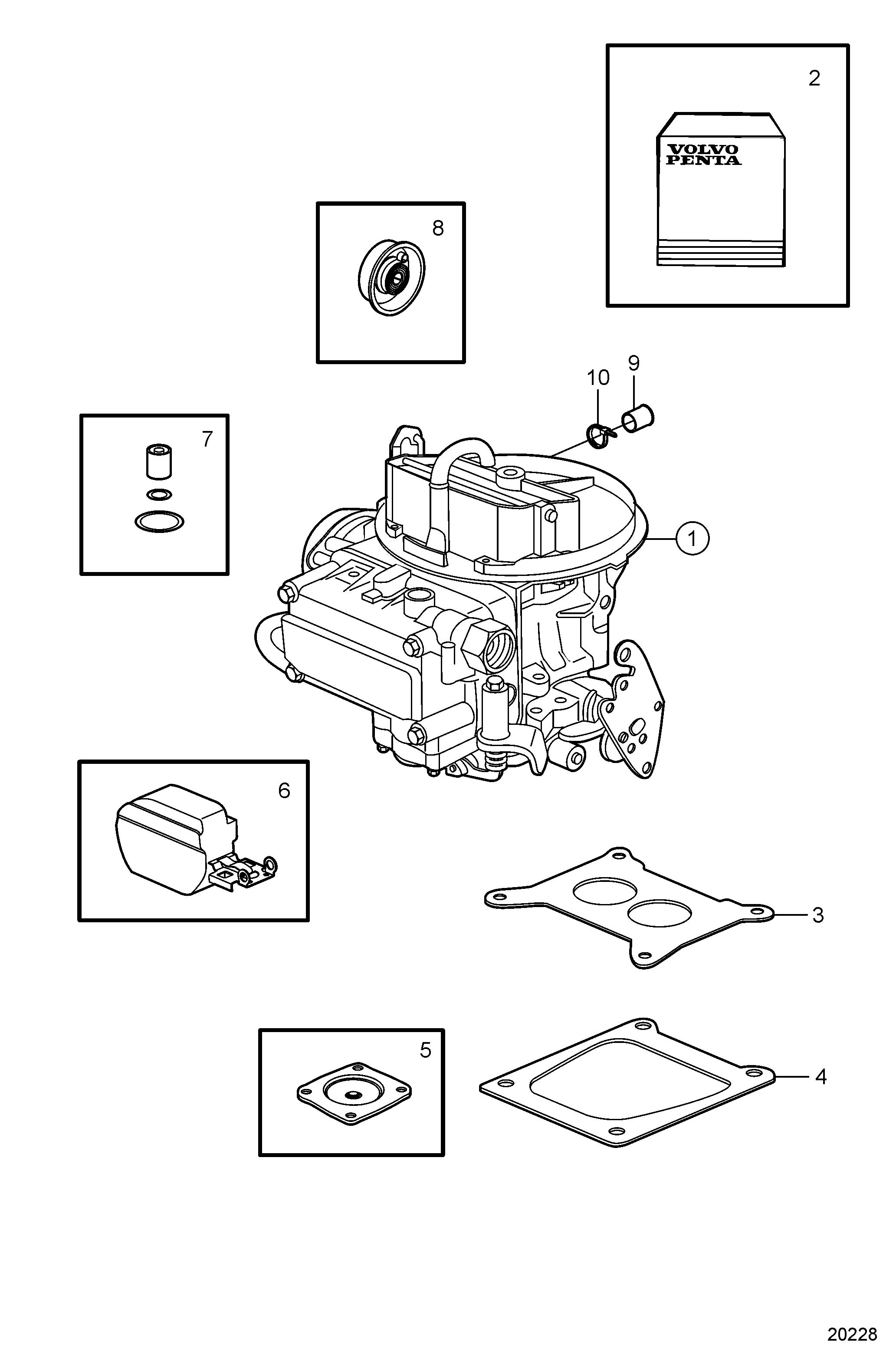 Carburateur kits d'entretien