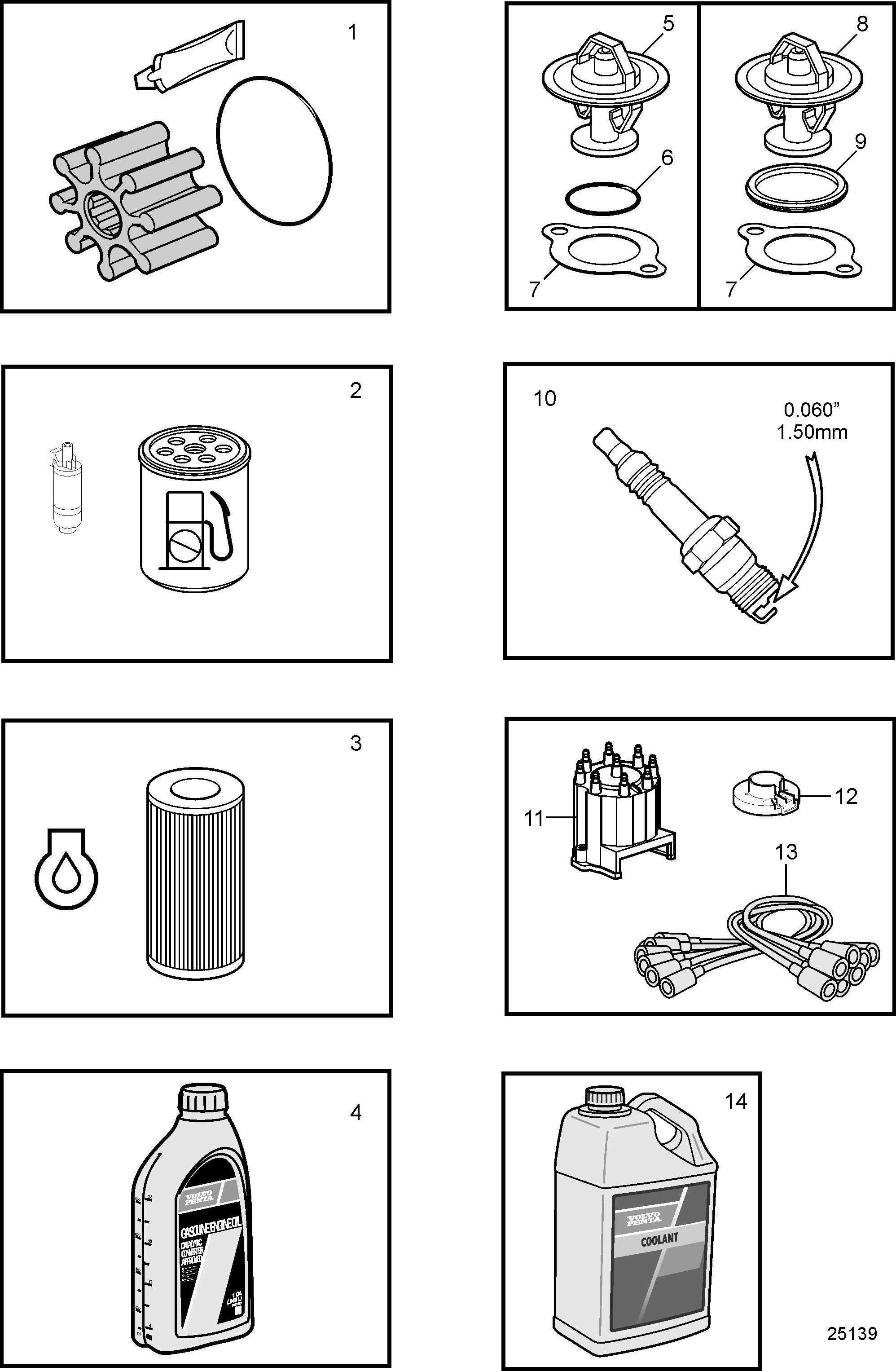 Pièces d’entretien, 5.0L