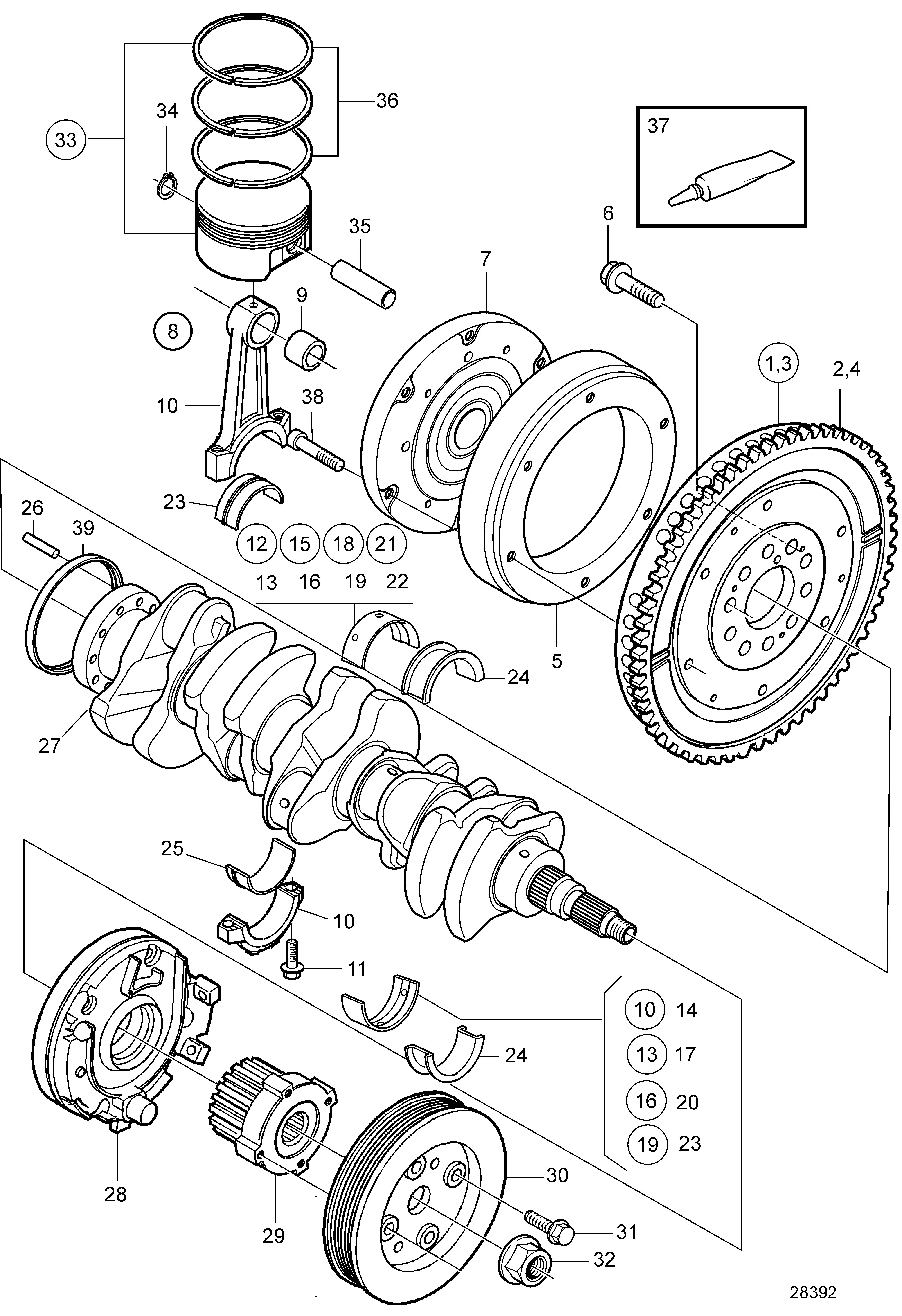 Mécanisme de manivelle SN2003016726-