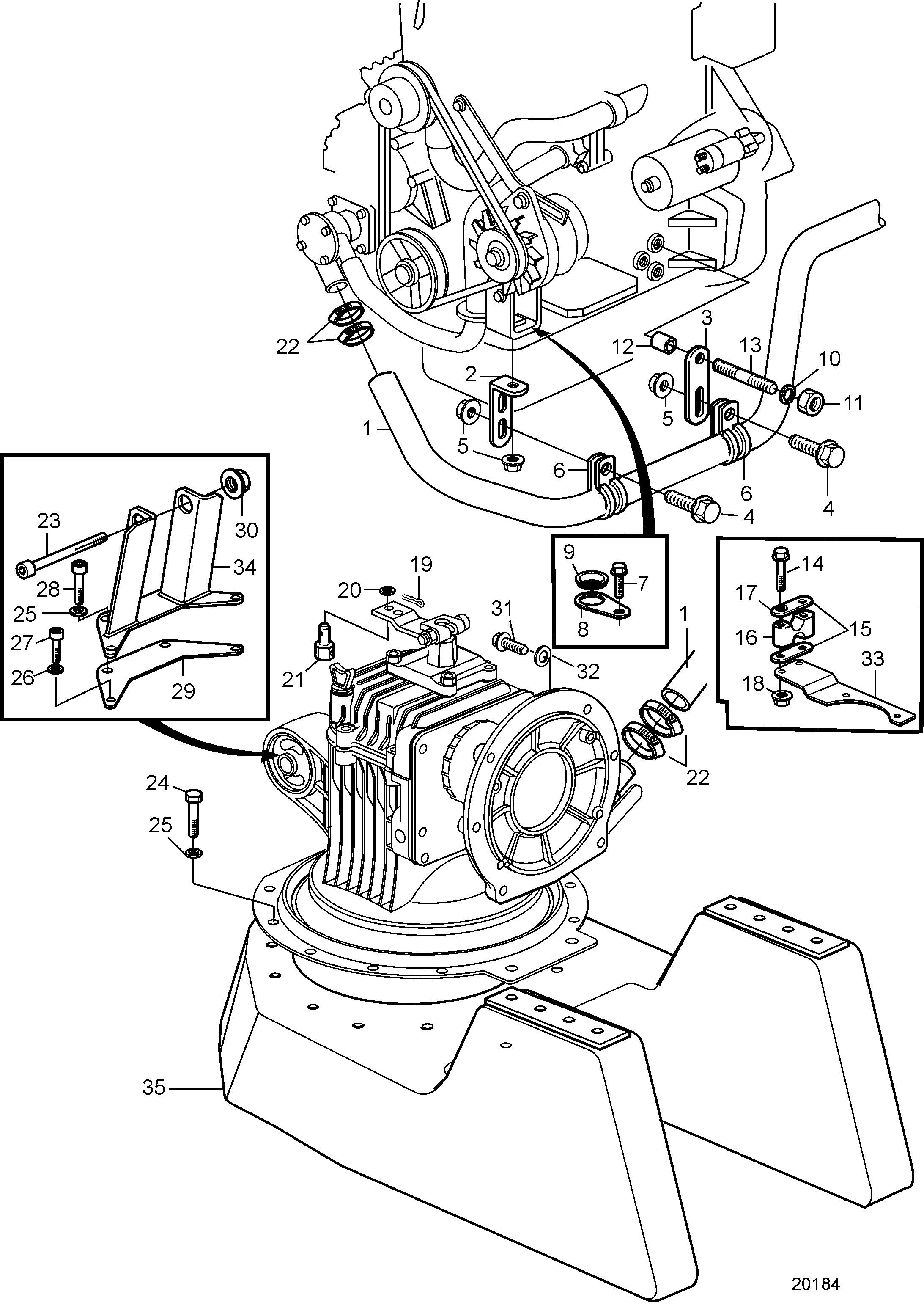 Pièces de raccordement pour S-Drive MS25S/SR