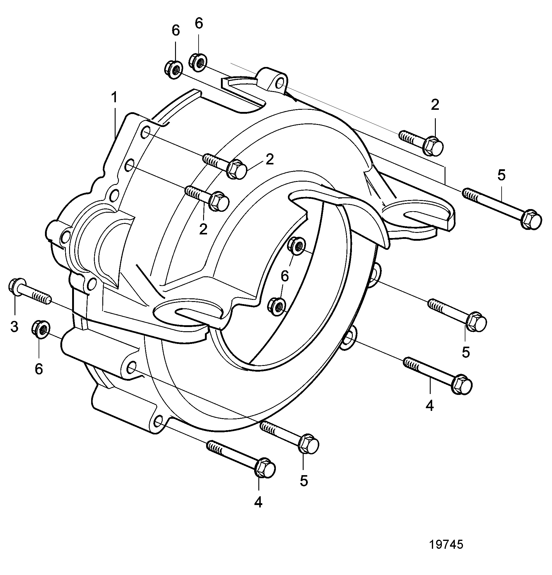 Carter de volant moteur