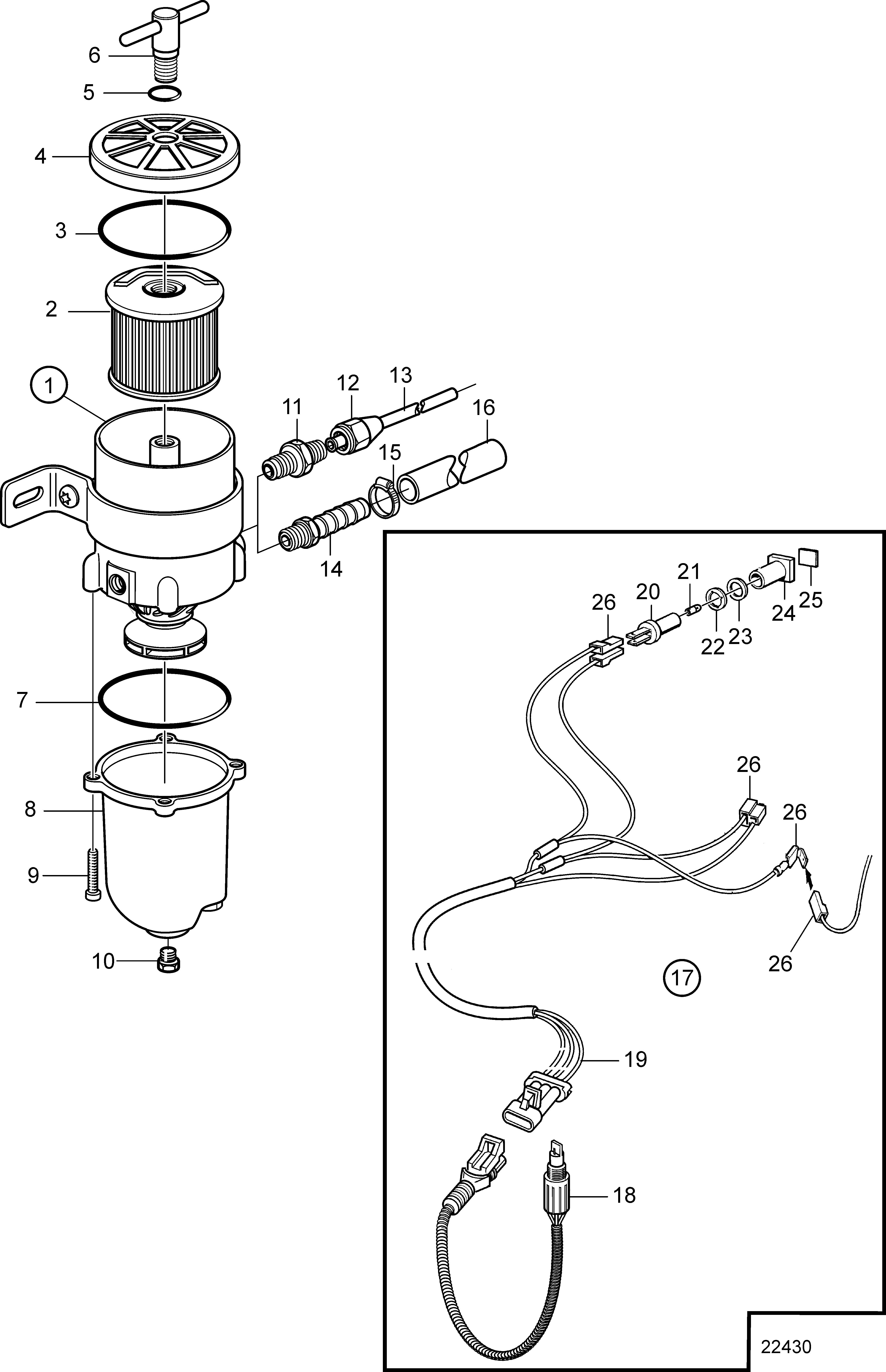 Filtro carburante e separatore acqua, omologati RINA