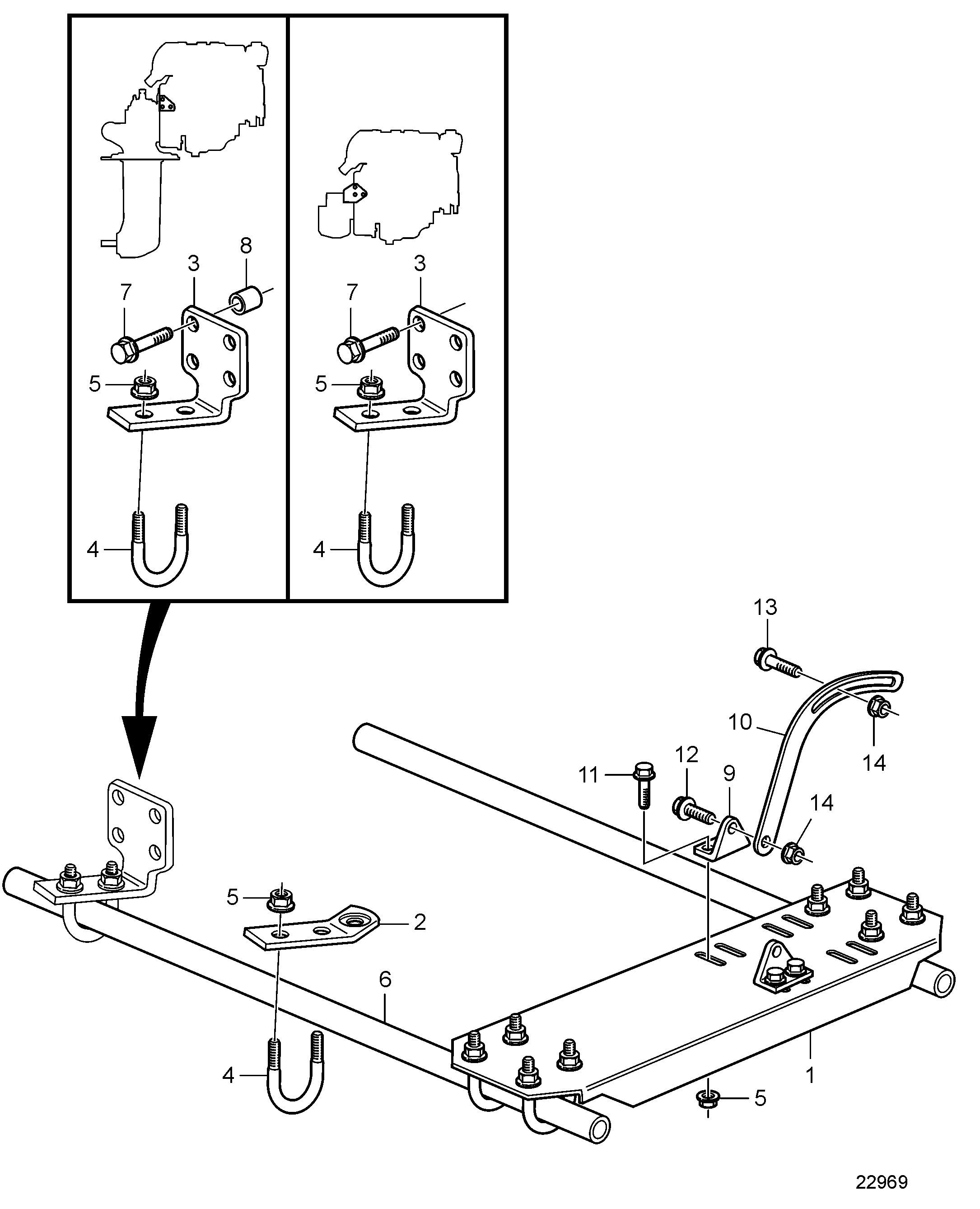 Support universel pour marche arrière et entraînement S