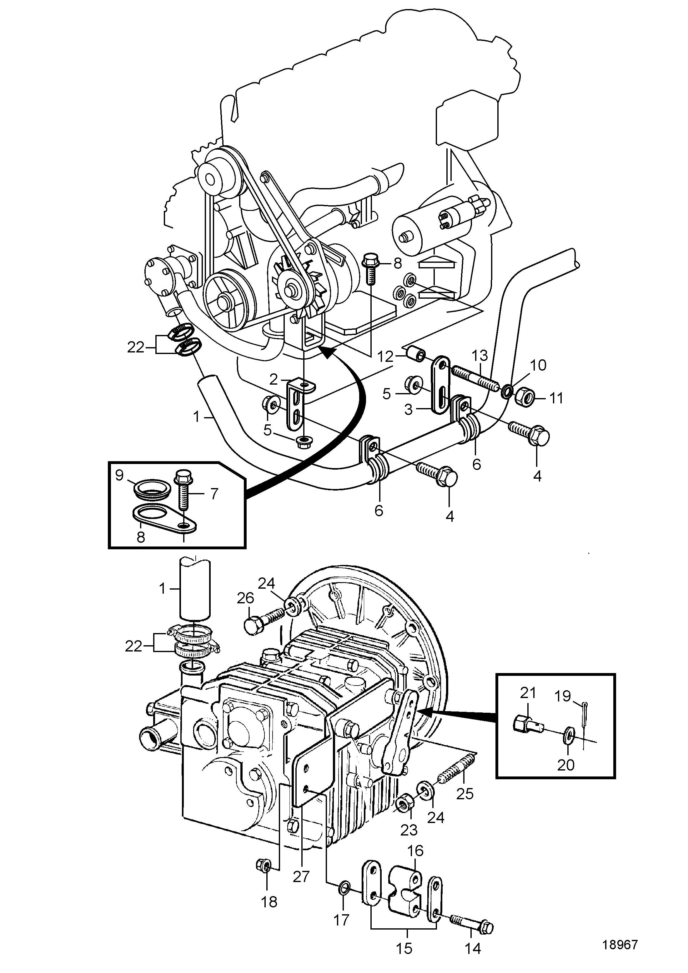 Composantes de connexion pour MS25L-A och MS25A-A