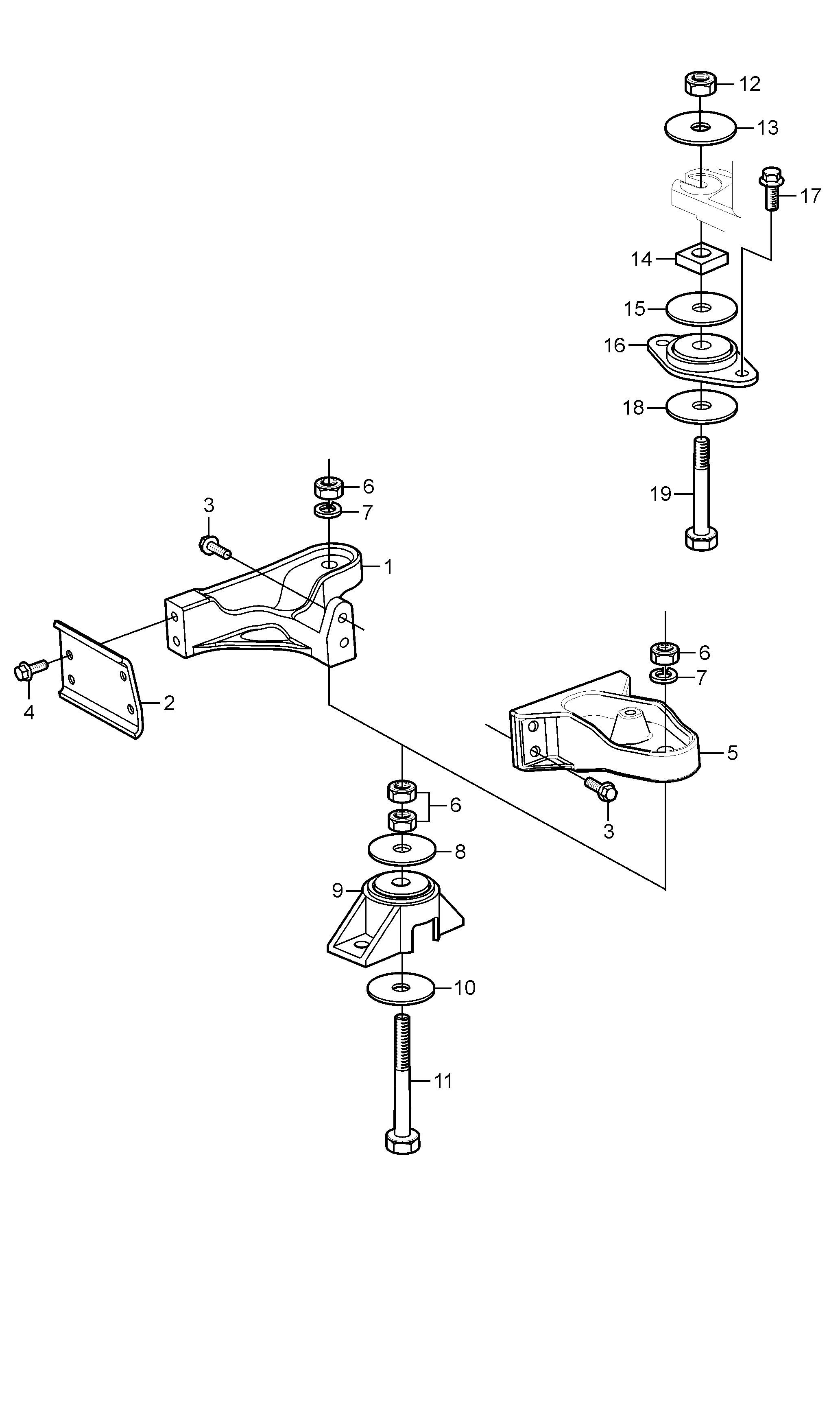 Supports de moteur