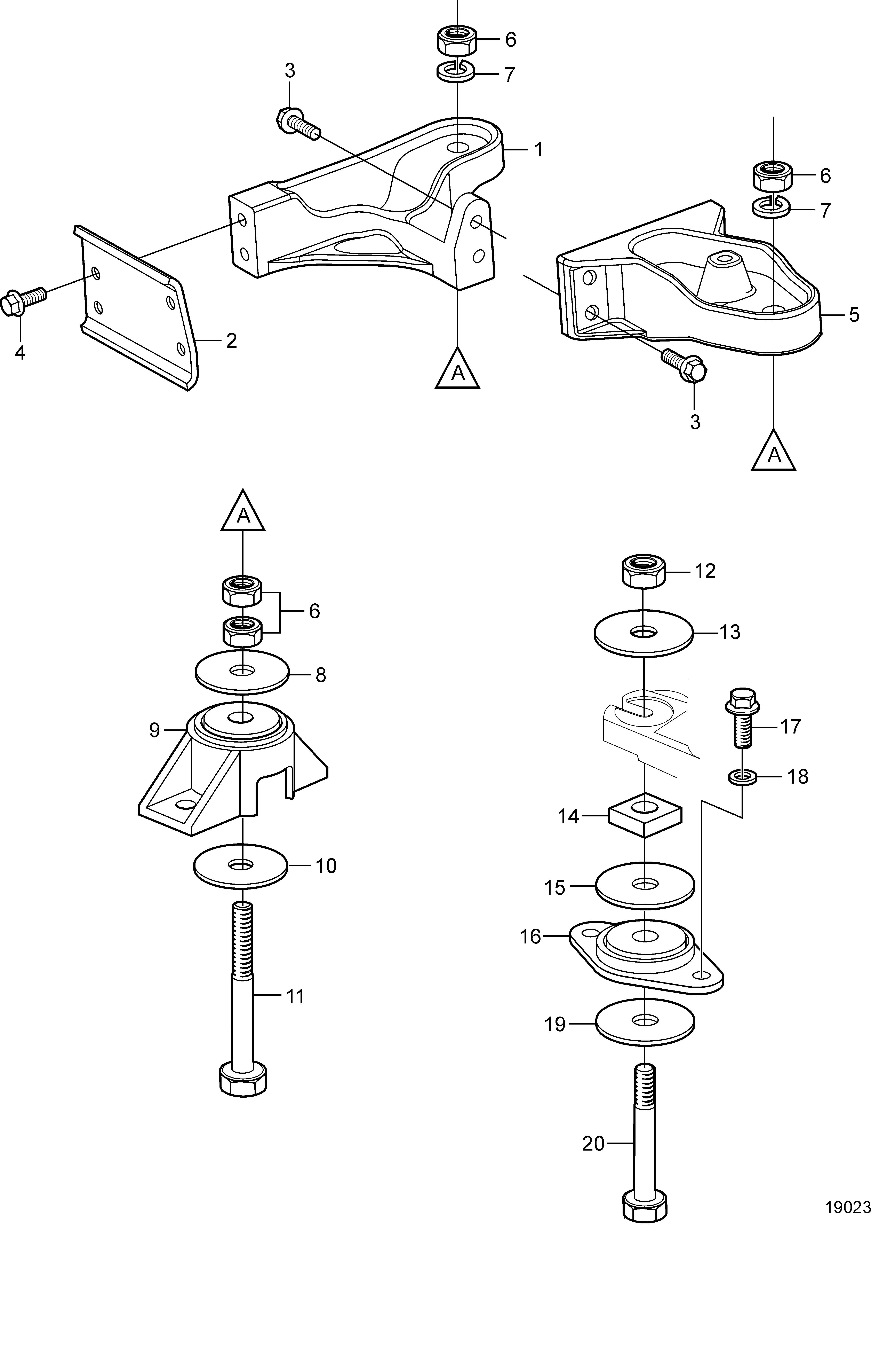 Supports de moteur