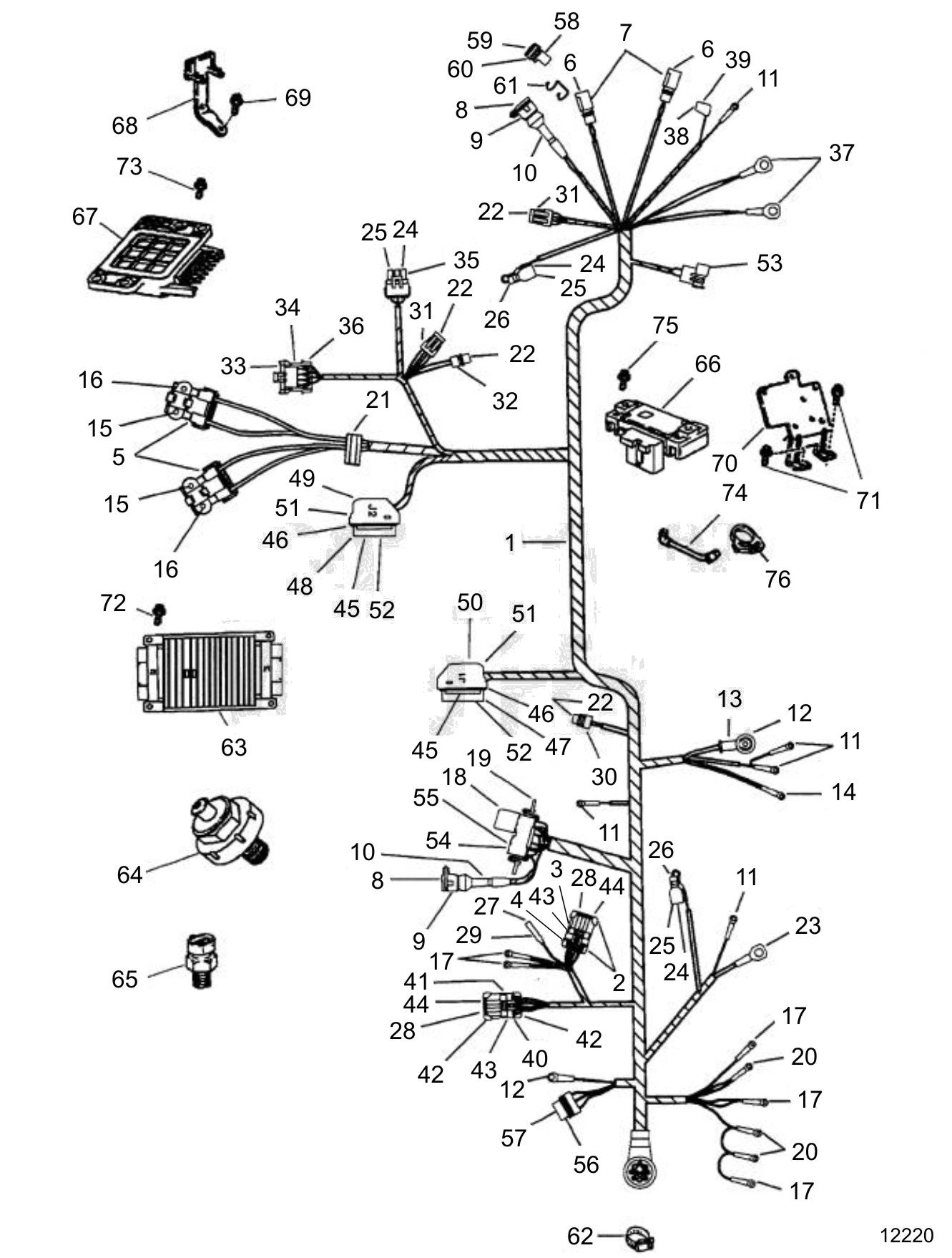 Faisceau du moteur