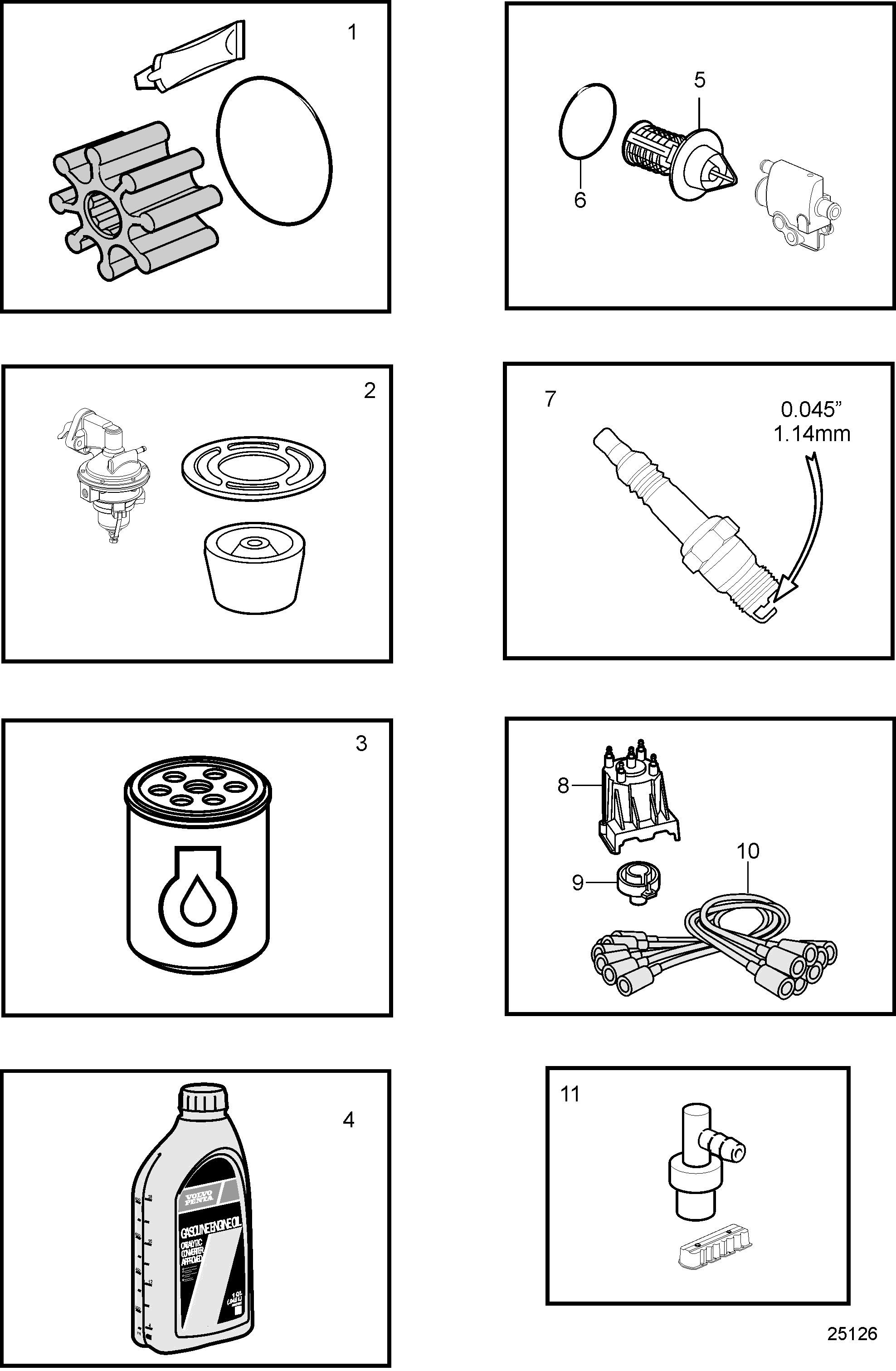Pièces de maintenance, 3.0L