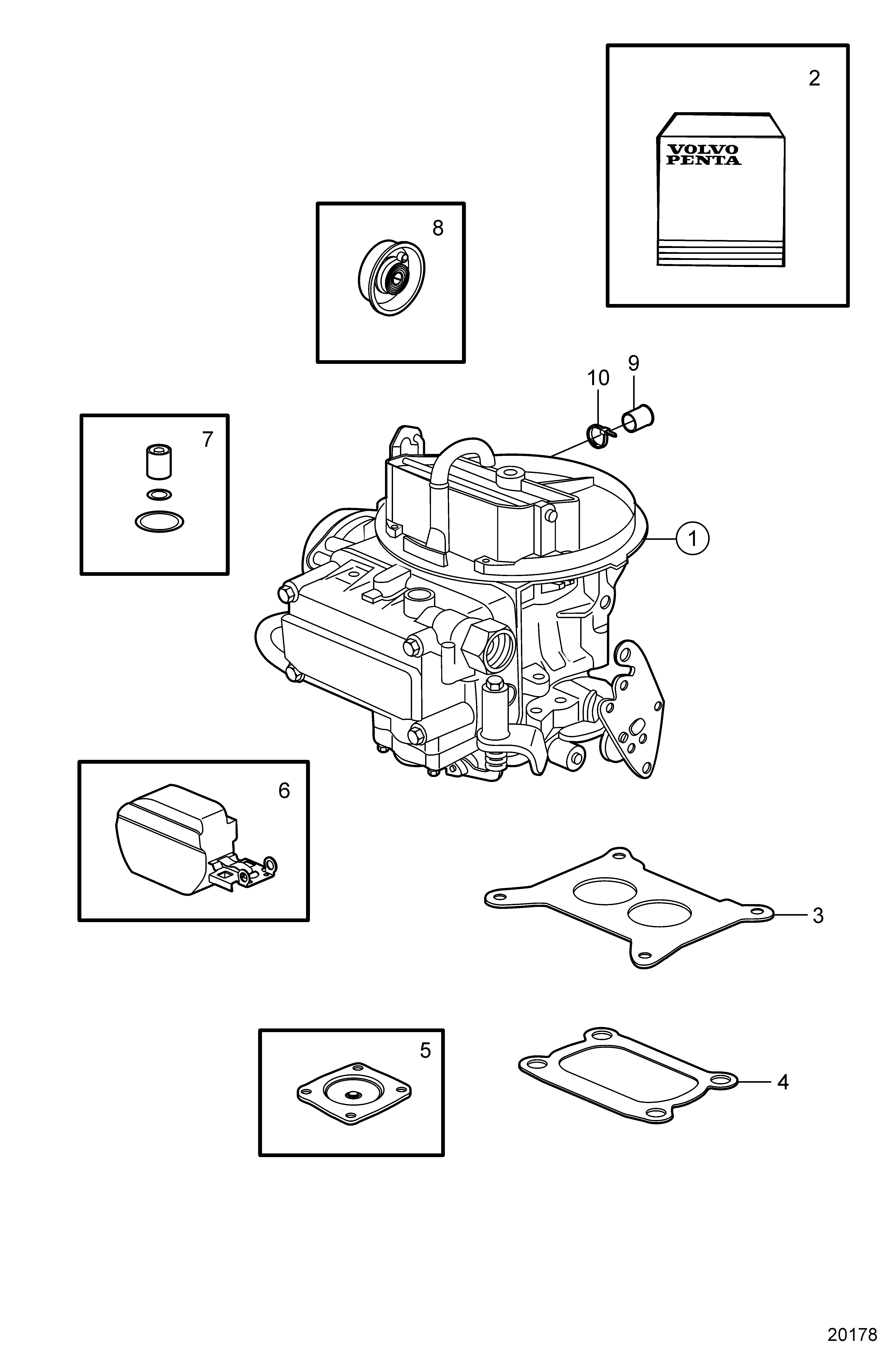 Carburateur kits d'entretien