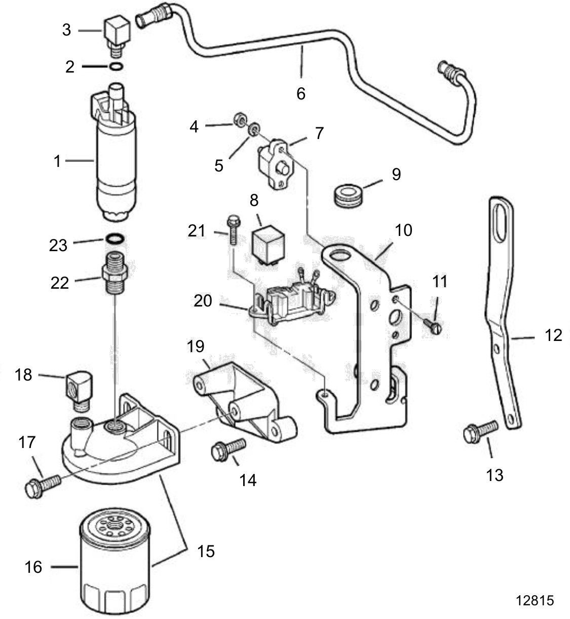 Pompe et filtre à carburant