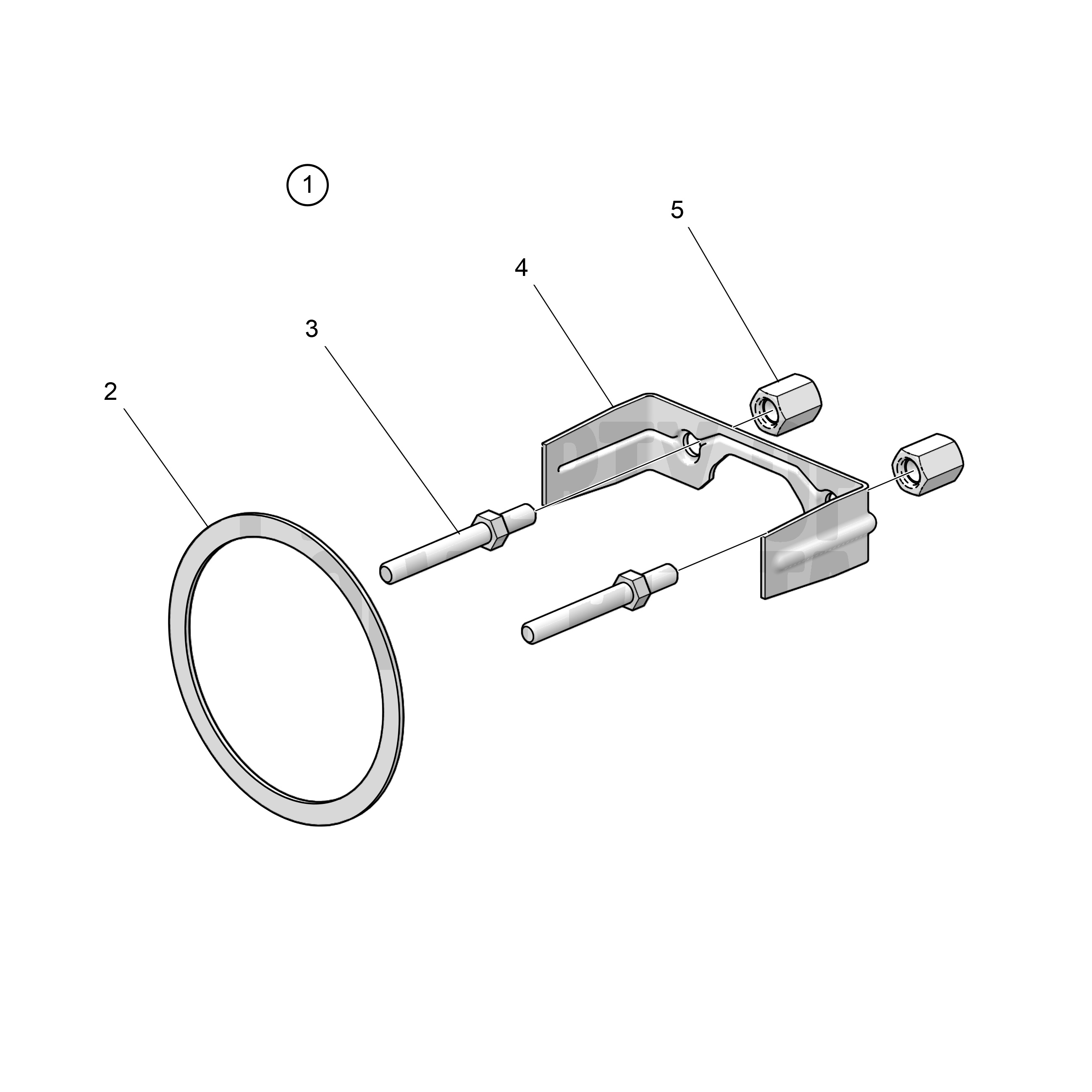 Kit de montaje de abrazadera, para instrumentos de 52 mm, 12-25 mm