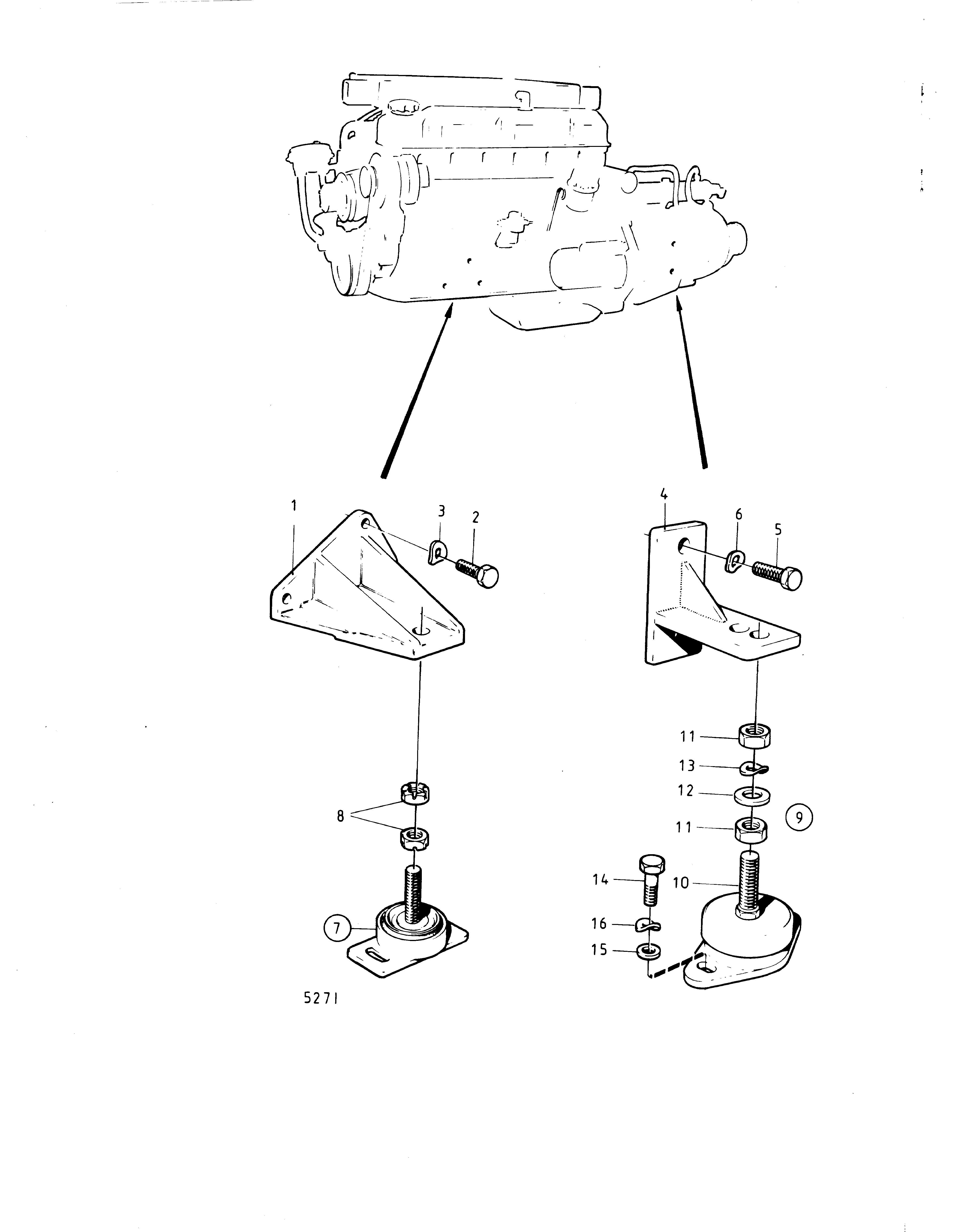 Suspension du moteur