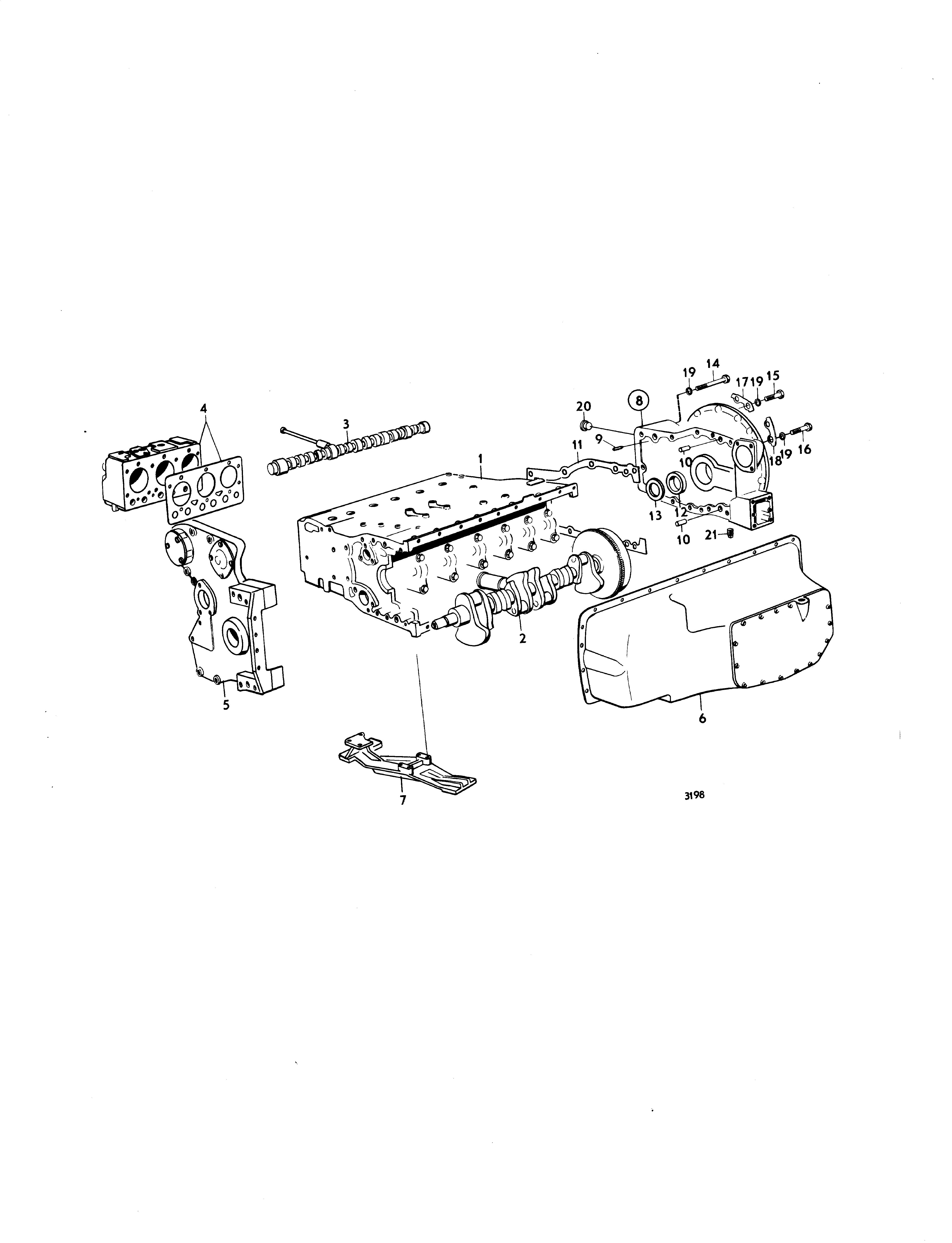 Moteur et pièces de montage