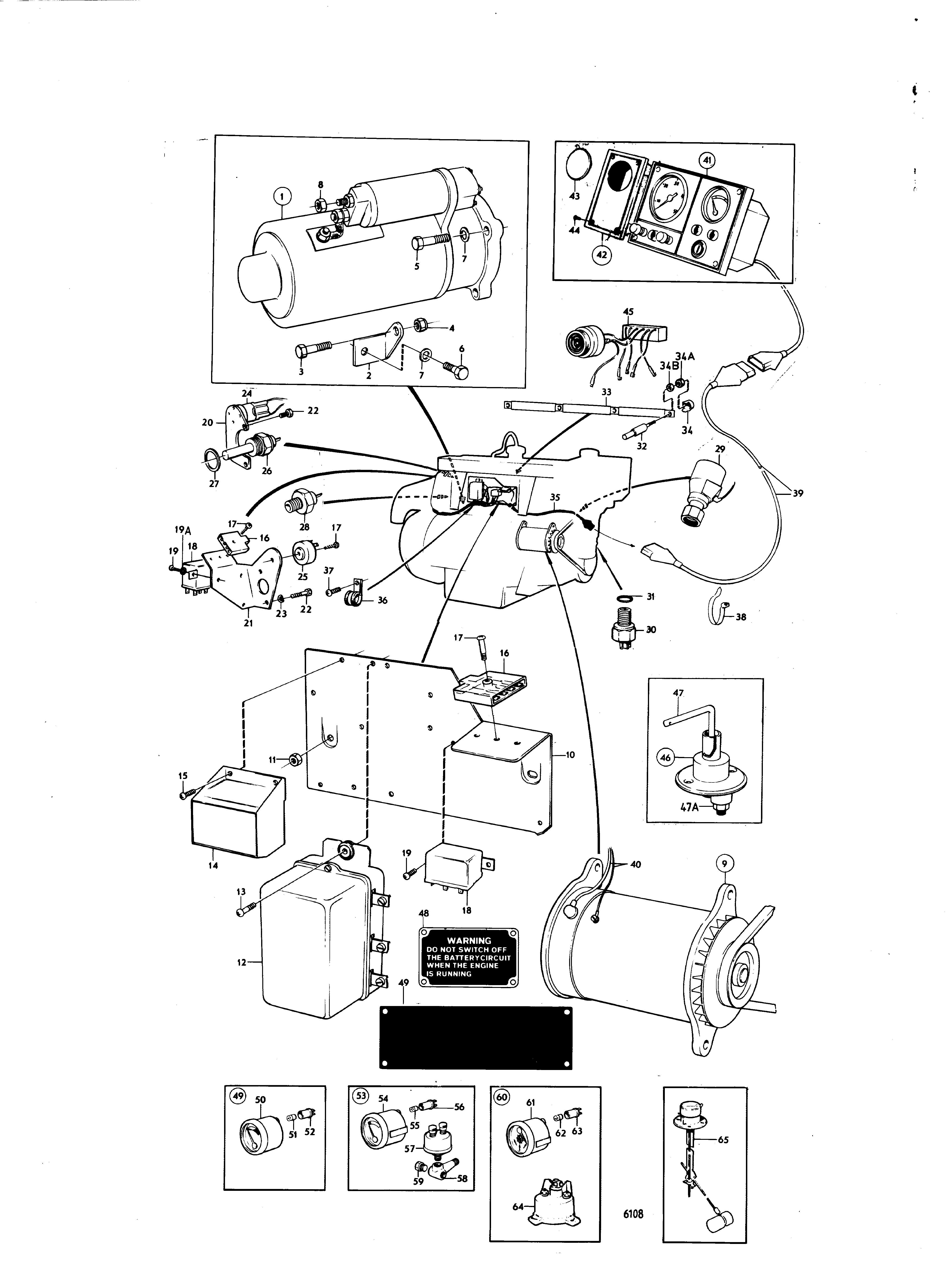 Système électrique et tableau de bord Type récent